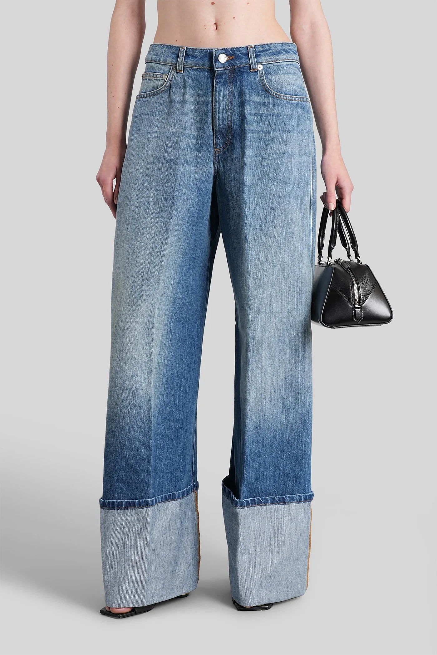 Jeans in blue cotton