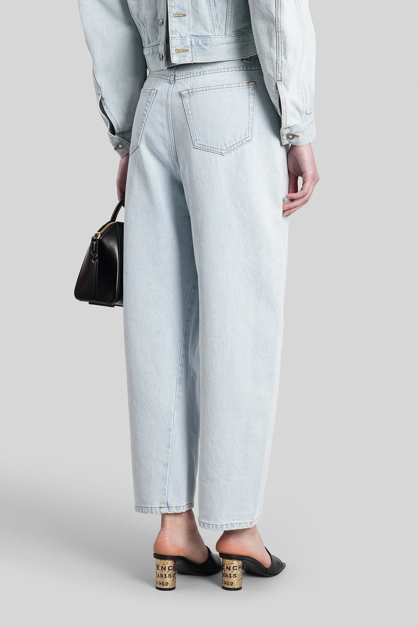 Jeans in cyan cotton - Image 3