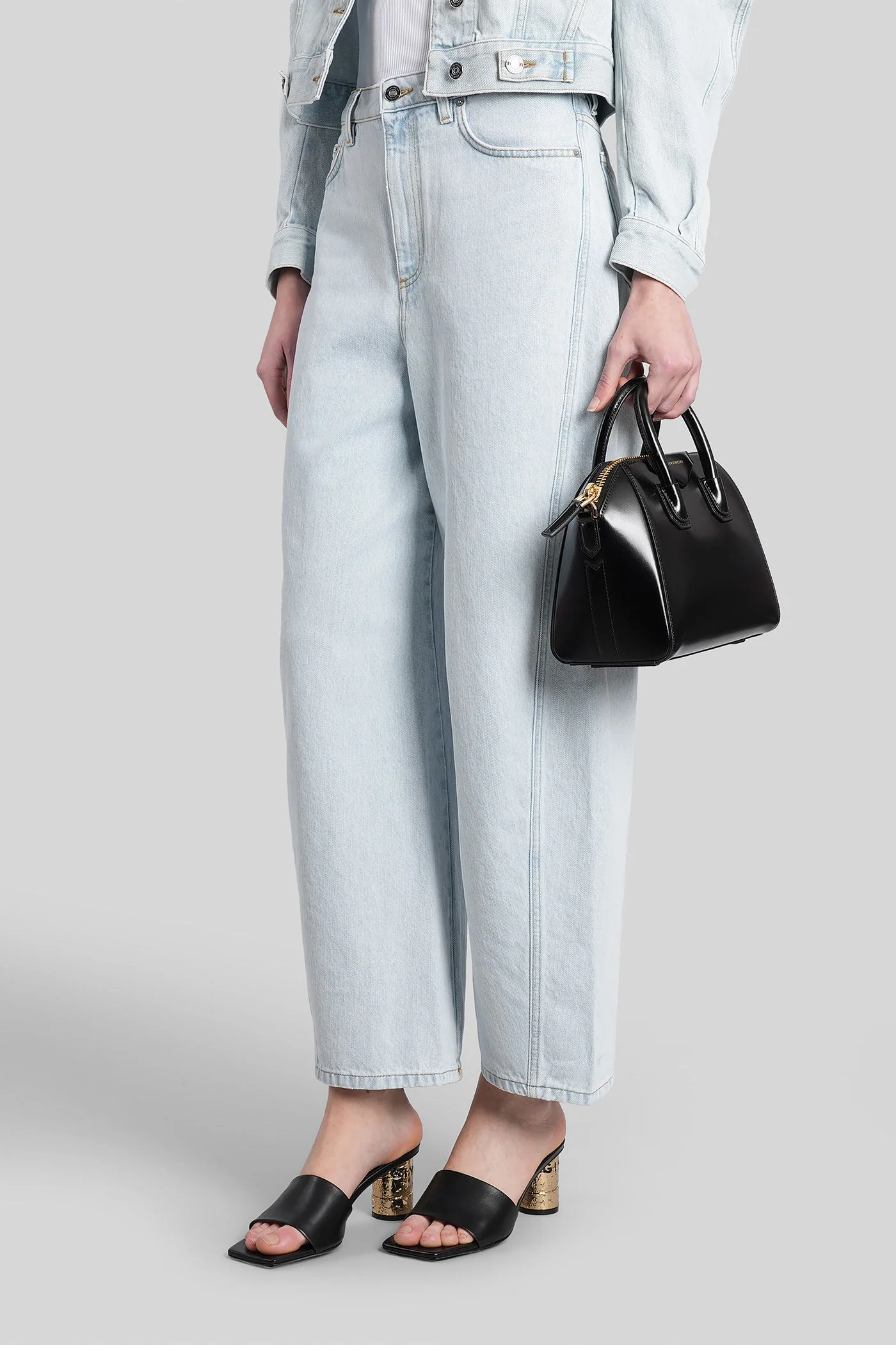 Jeans in cyan cotton - Image 4