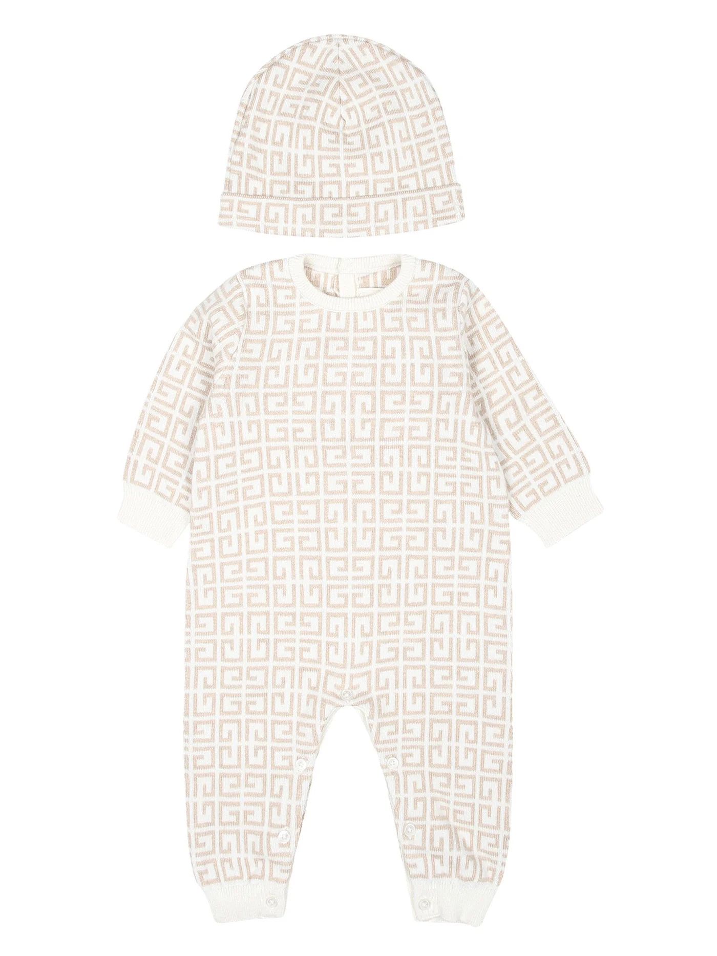 Jumpsuit in beige cotton