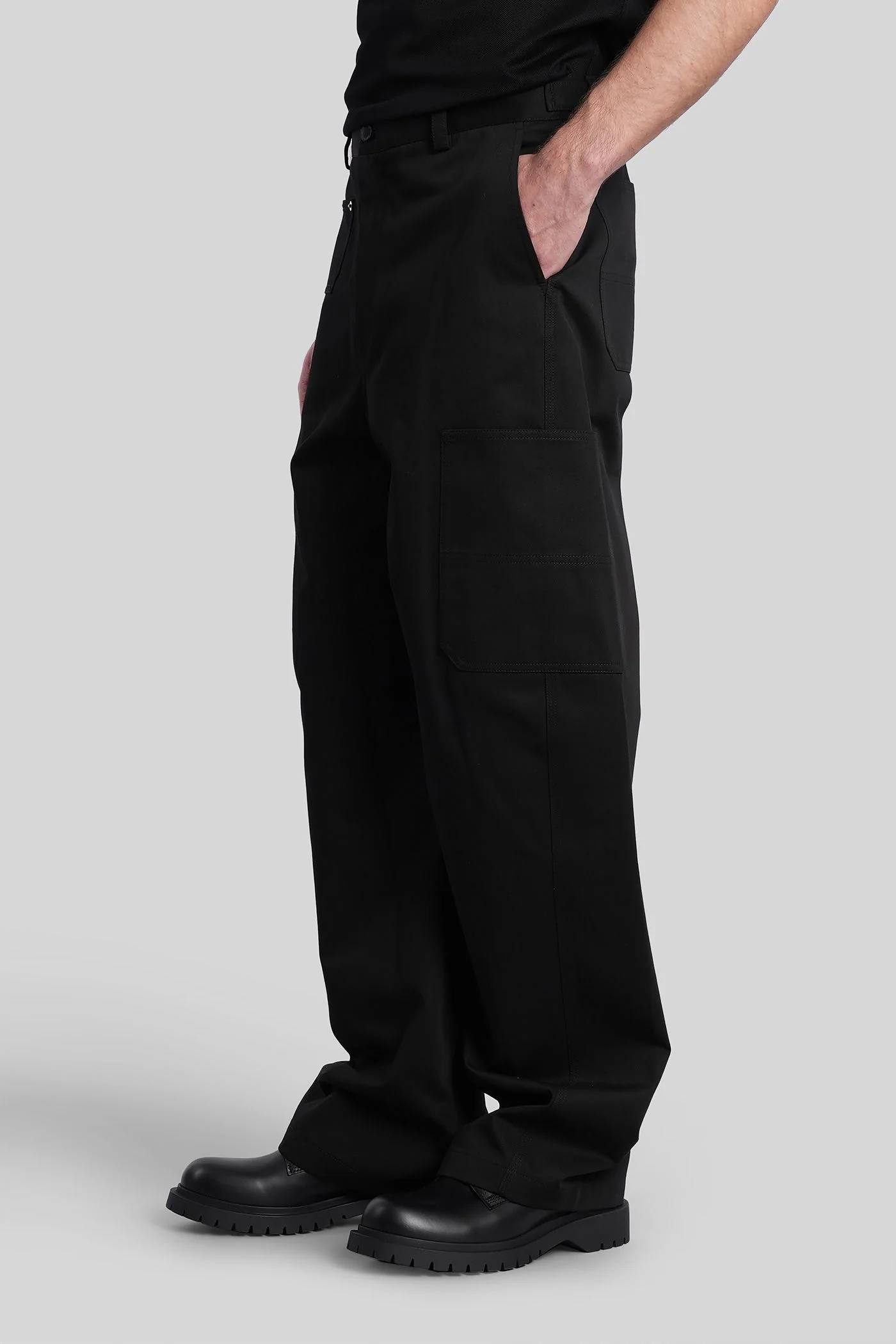Pants in black cotton - Image 4