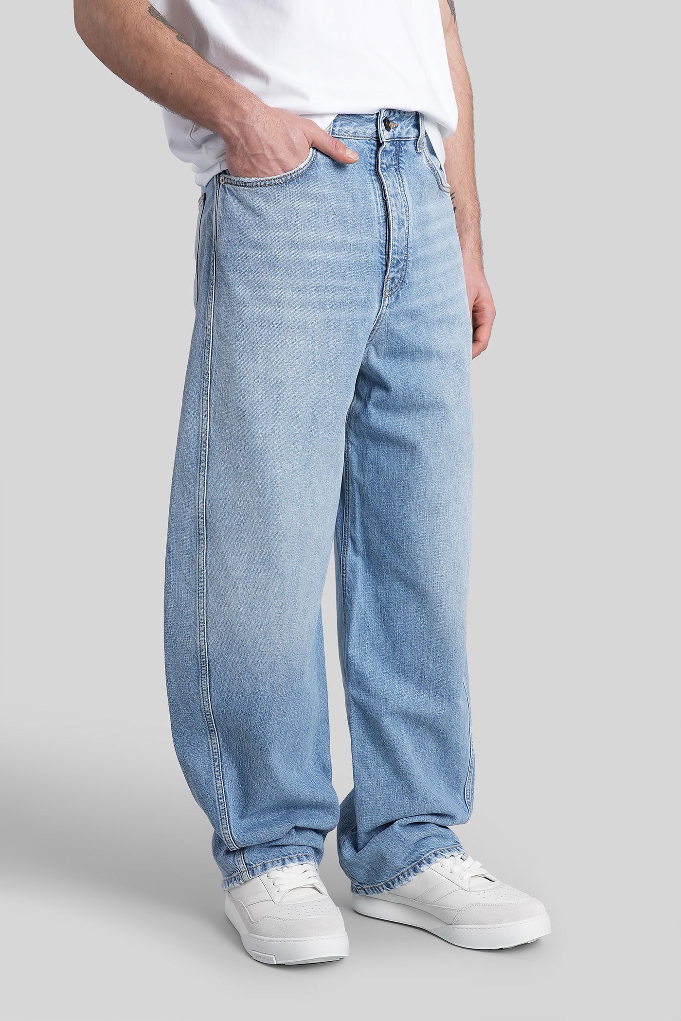 Pants in blue cotton - Image 4