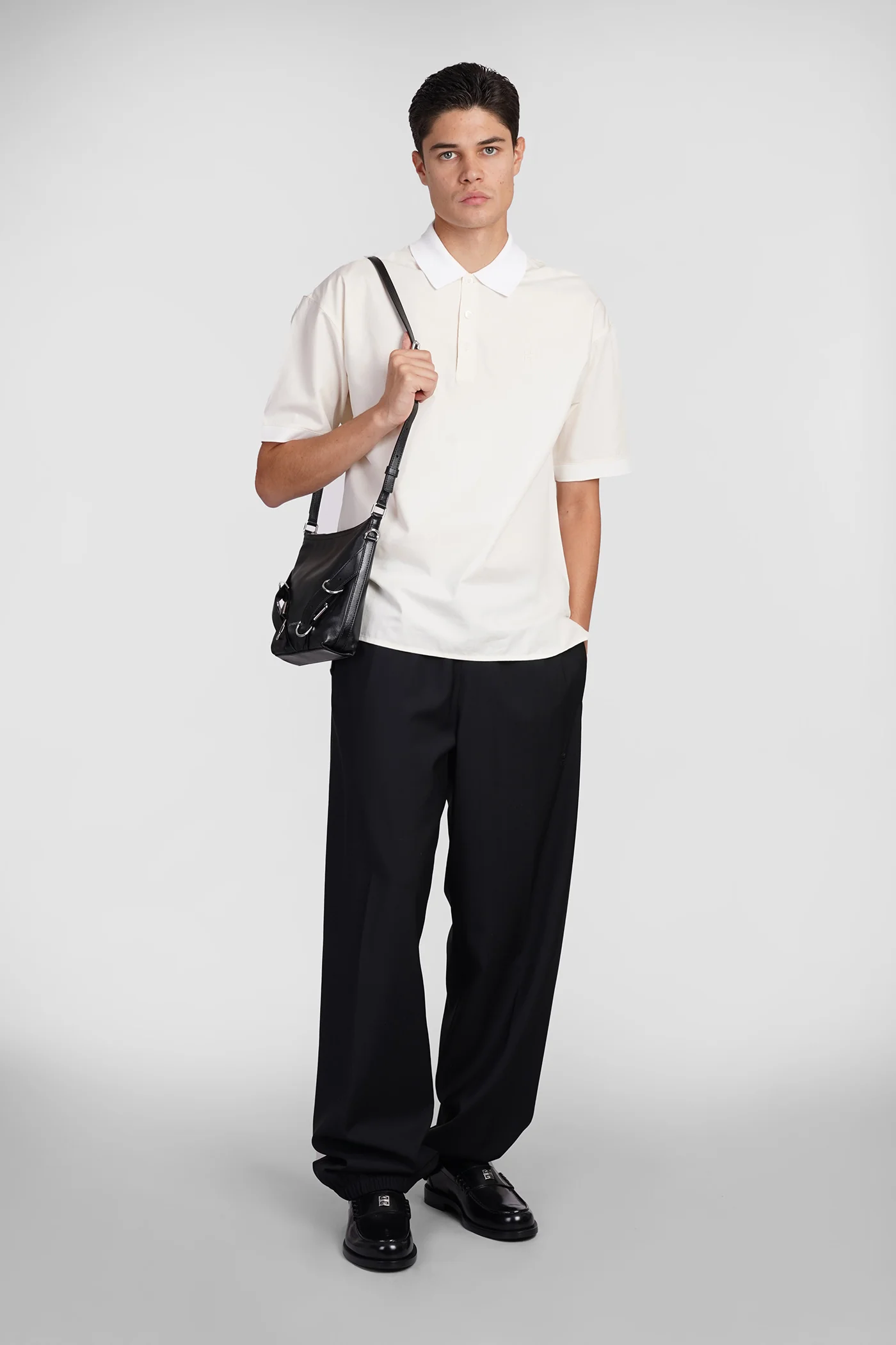 Polo in beige cotton - Image 2
