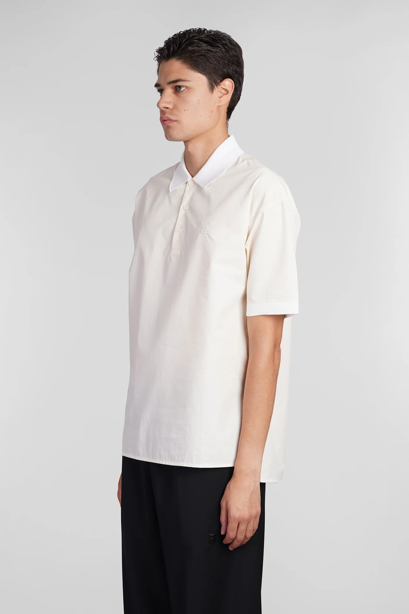 Polo in beige cotton - Image 4