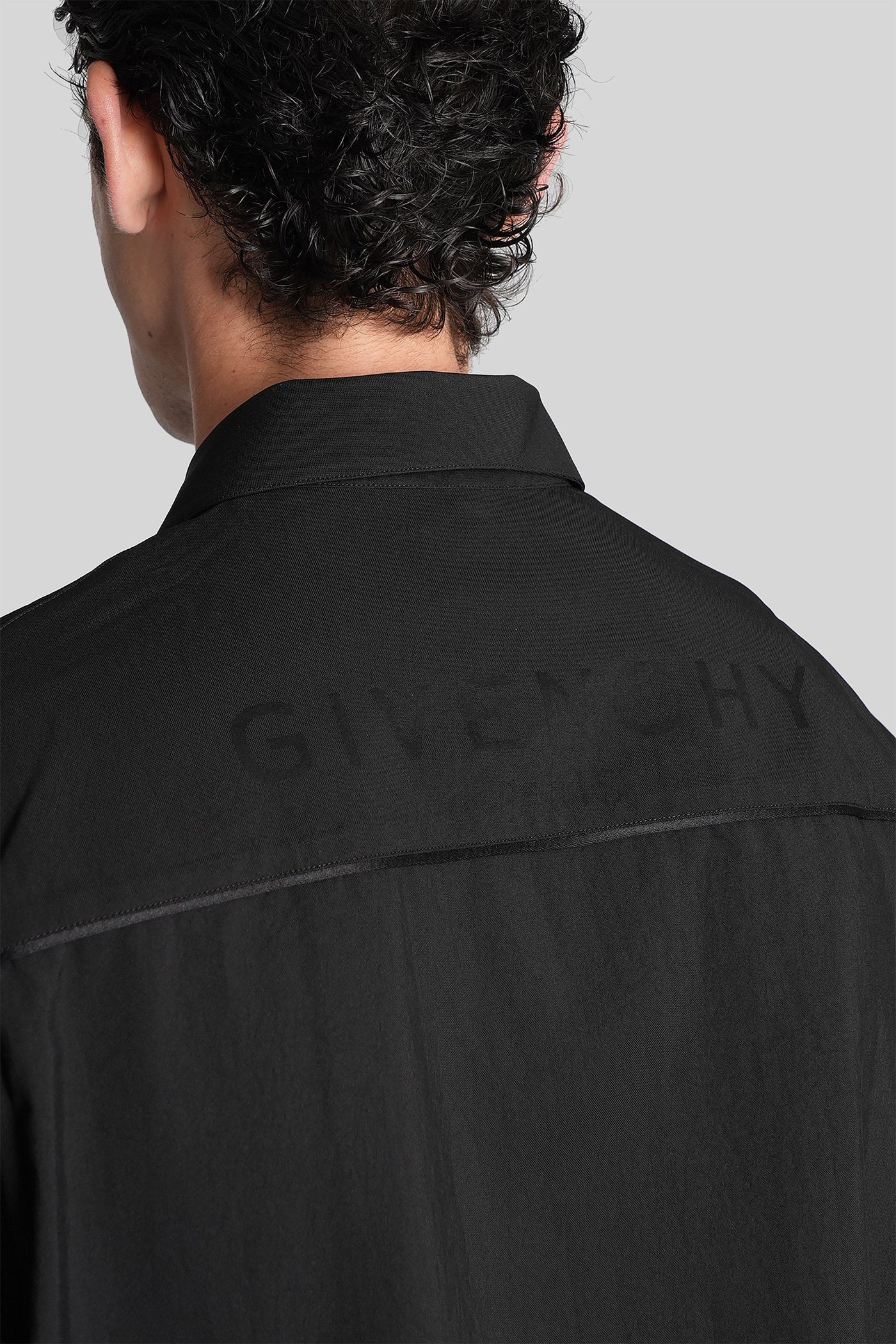 Shirt in black polyester - Image 5
