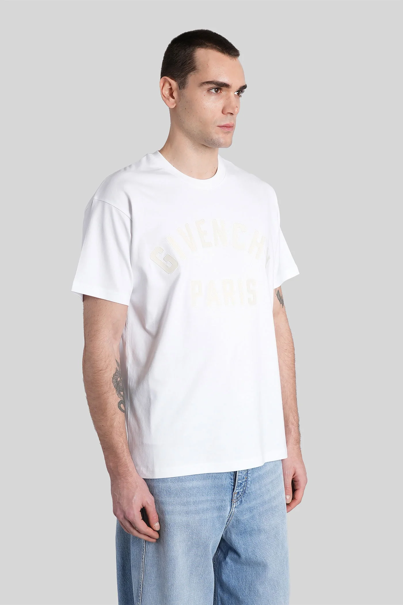T-Shirt in white cotton - Image 4