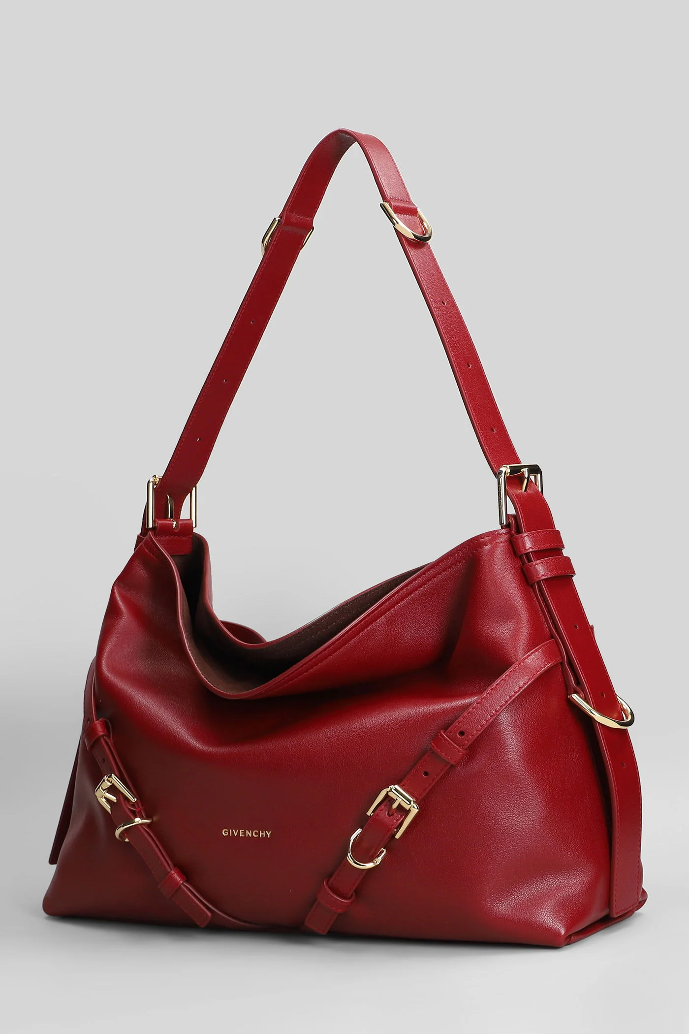 Voyou medium Tote in red leather - Image 2