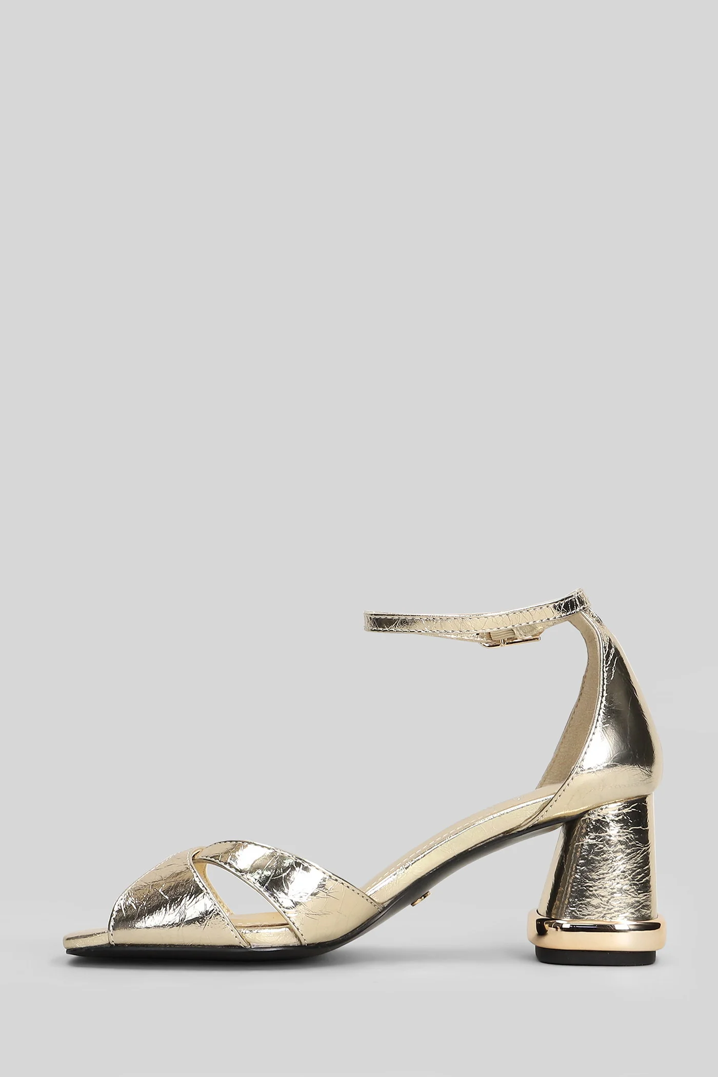 Cake-M Sandals in gold leather - Image 3