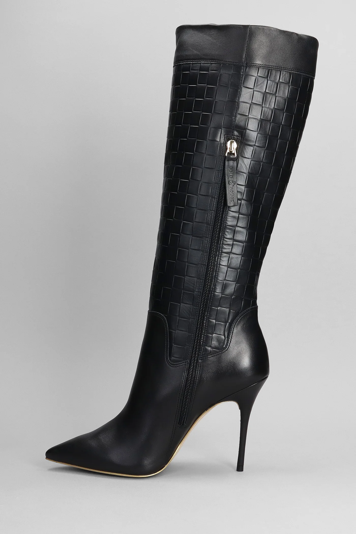 Eta High heels boots in black leather - Image 3