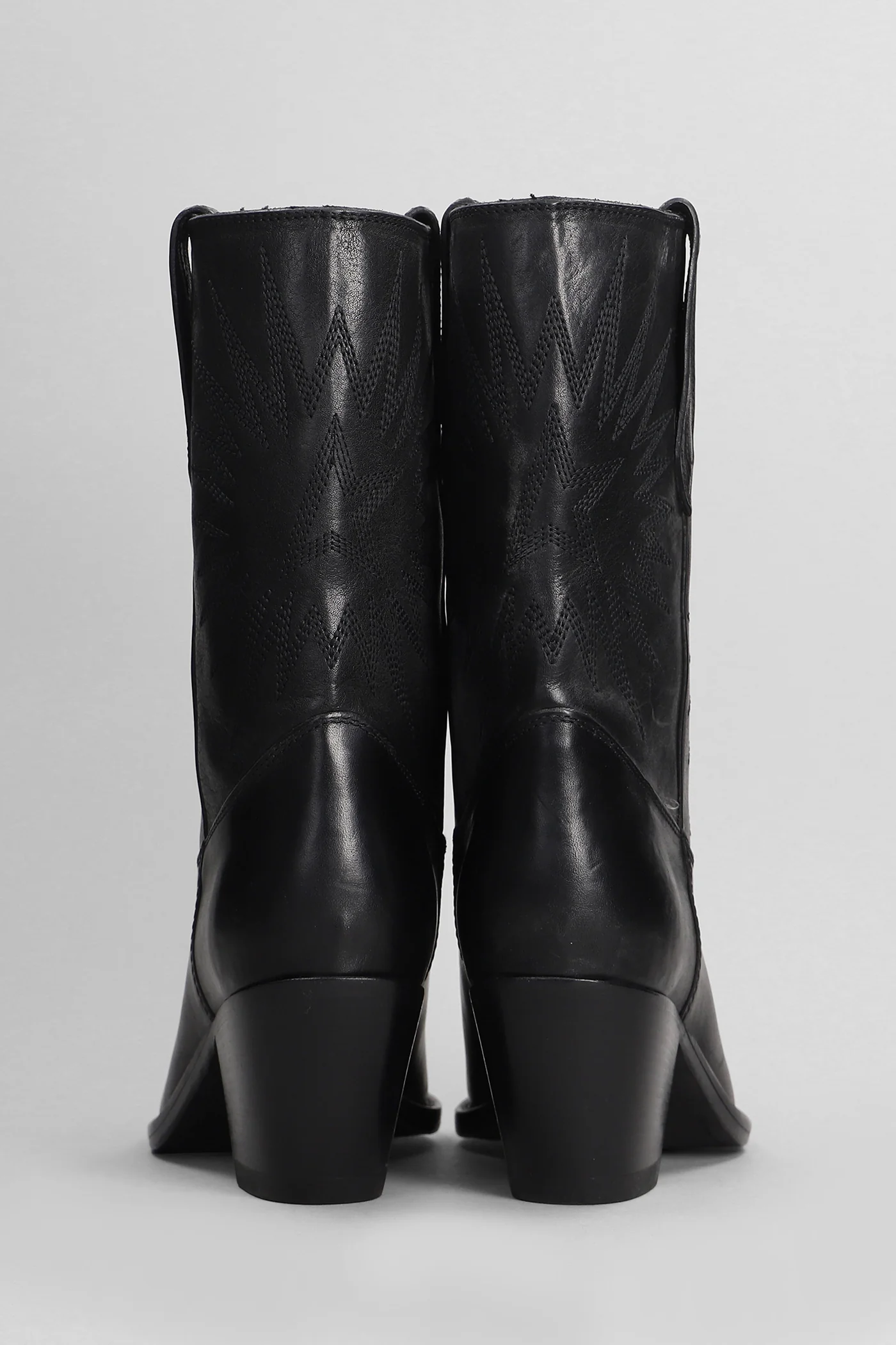70 Wish Star texan boots in black leather - Image 4