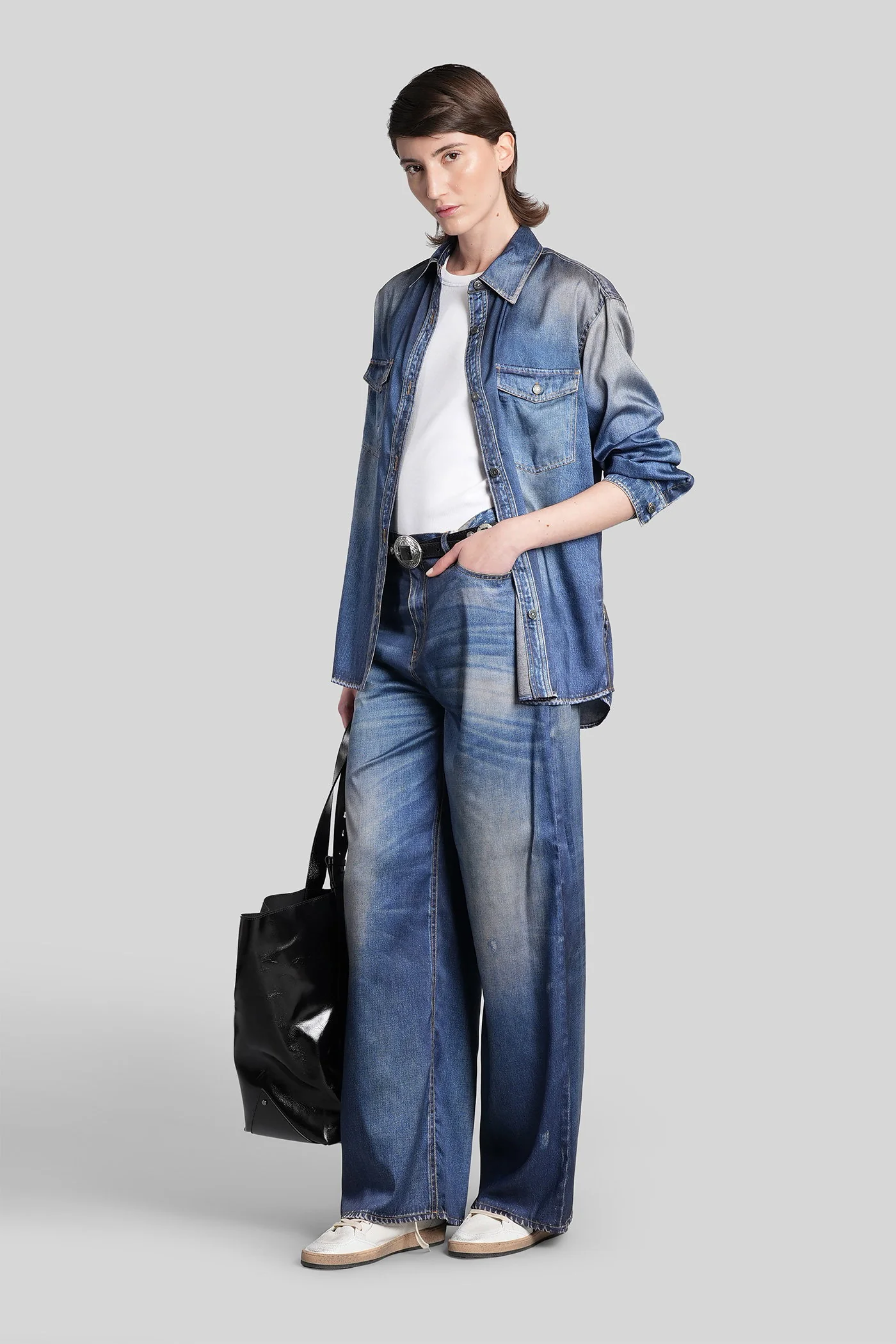 Melody Pants in cyan polyester - Image 2