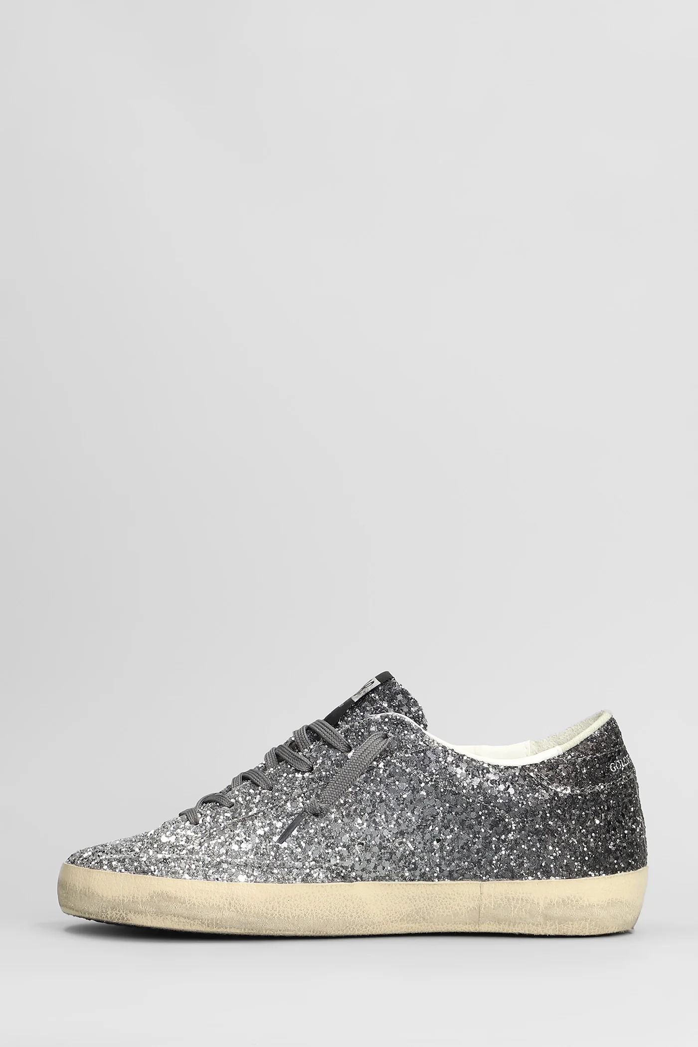 Superstar Sneakers in silver glitter - Image 3