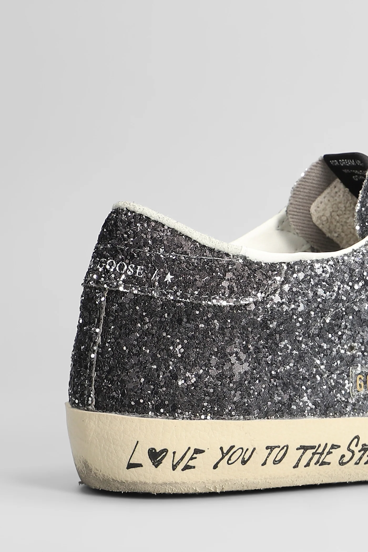 Superstar Sneakers in silver glitter - Image 5
