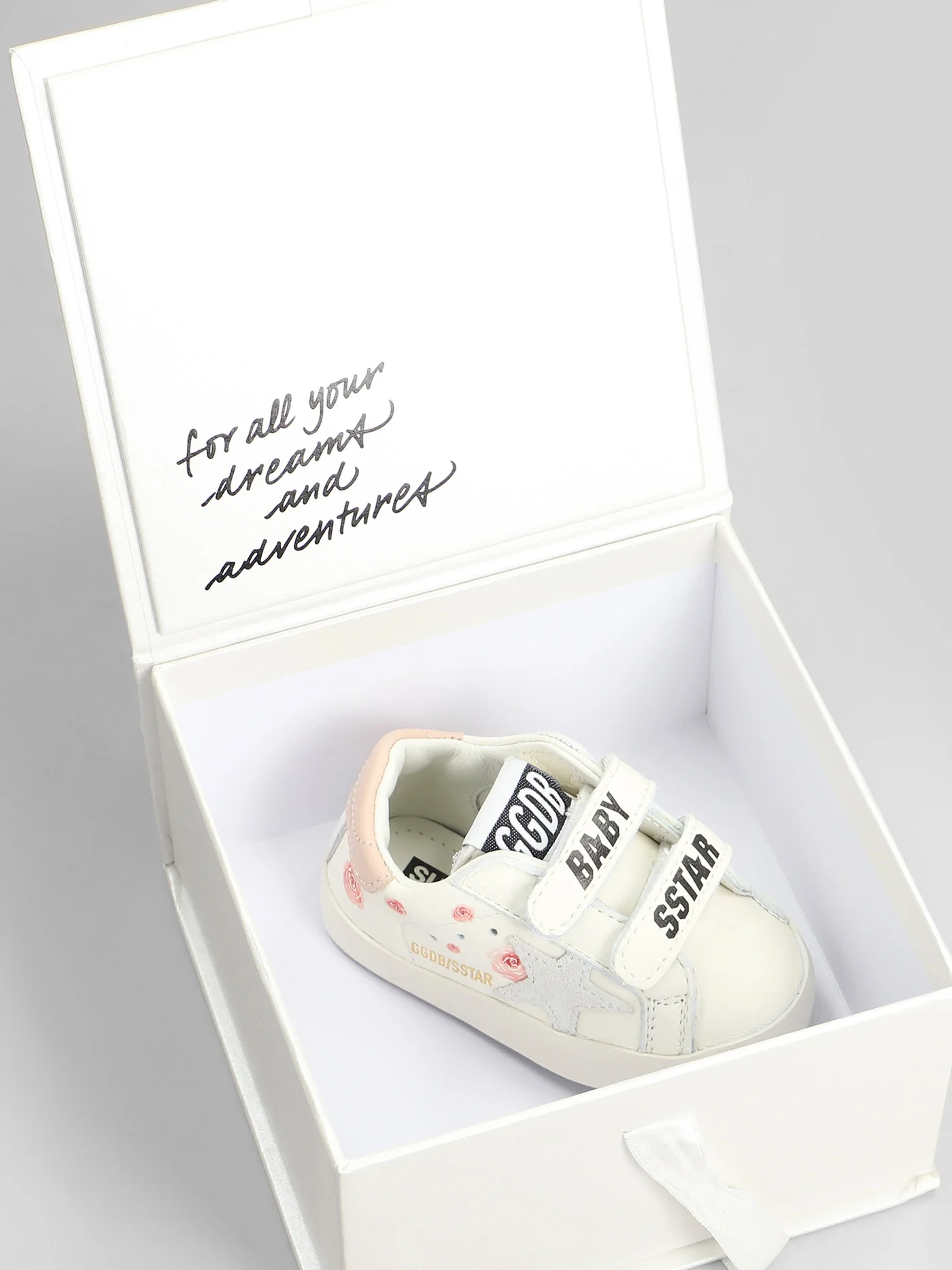 Baby School Sneakers in white leather - Image 5