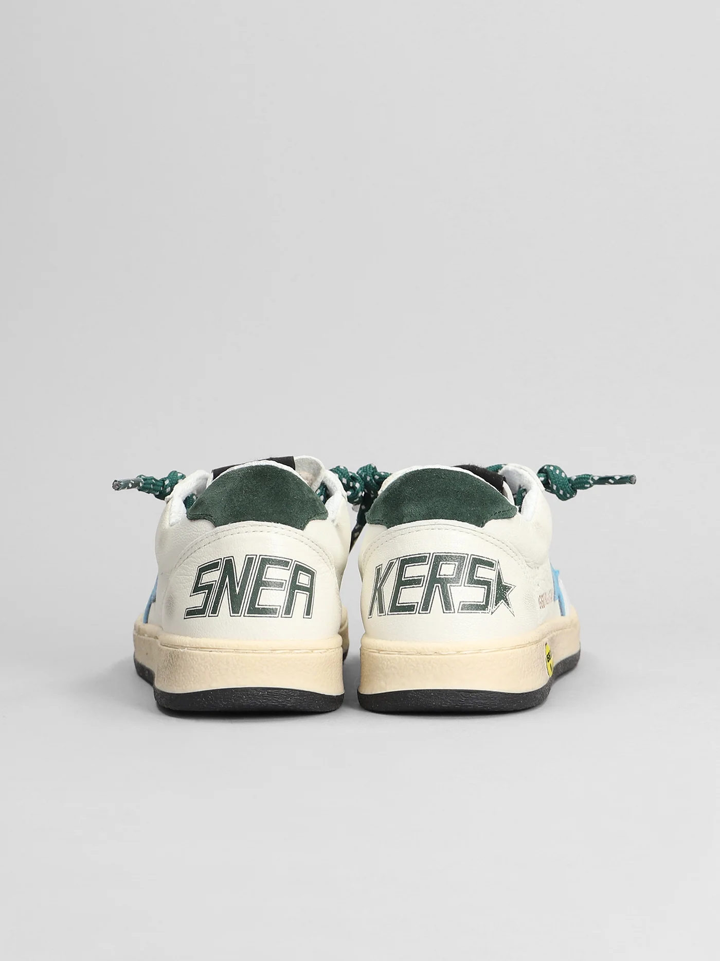 Ball Star Sneakers in white leather - Image 4