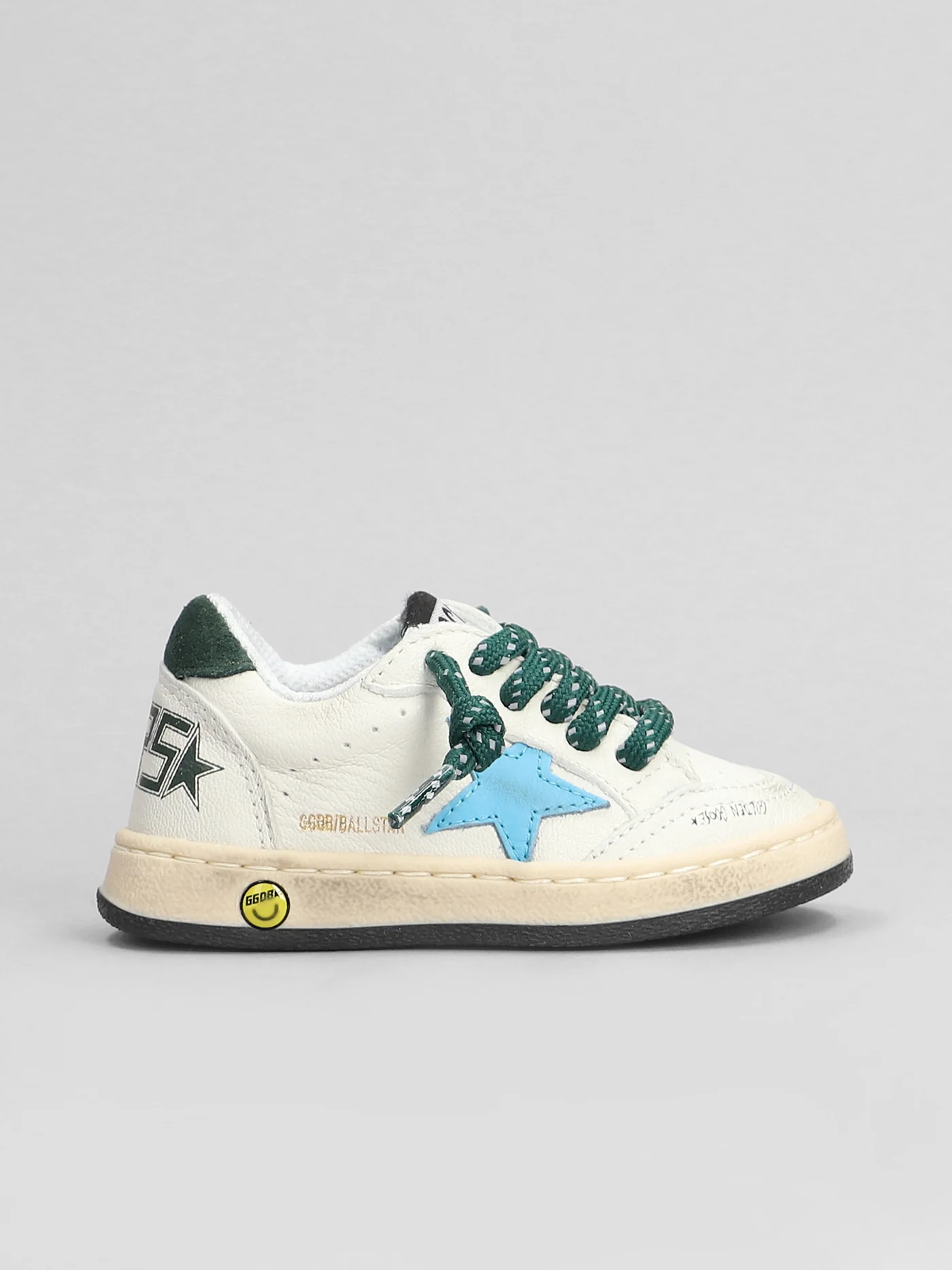 Ball Star Sneakers in white leather - Image 11