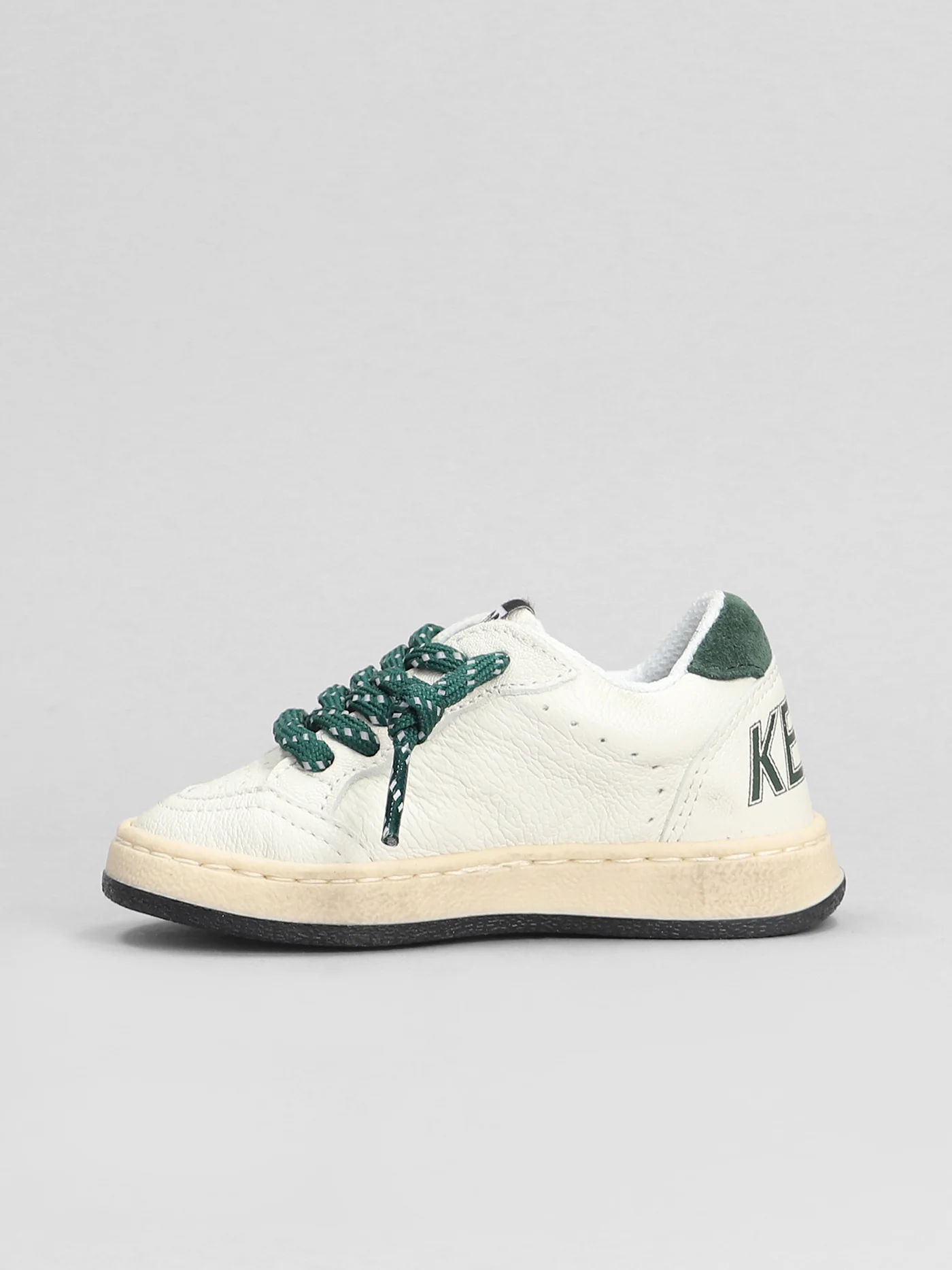 Ball Star Sneakers in white leather - Image 13