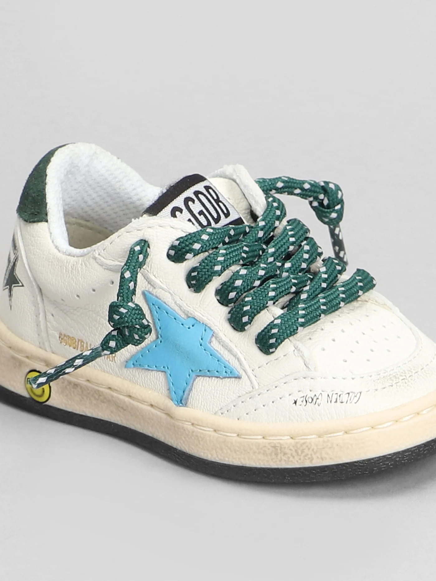 Ball Star Sneakers in white leather - Image 20