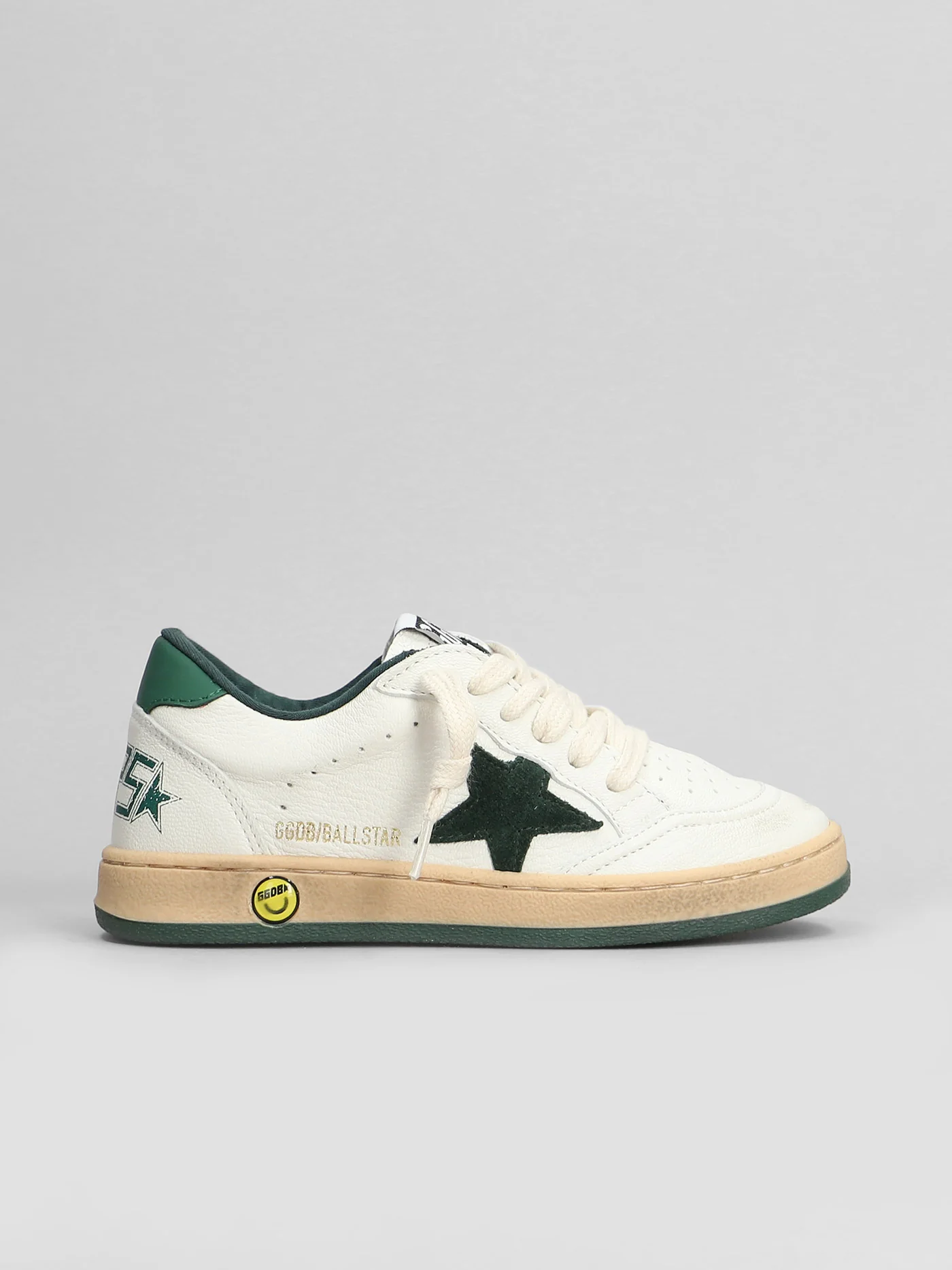 Ball Star Sneakers in white leather