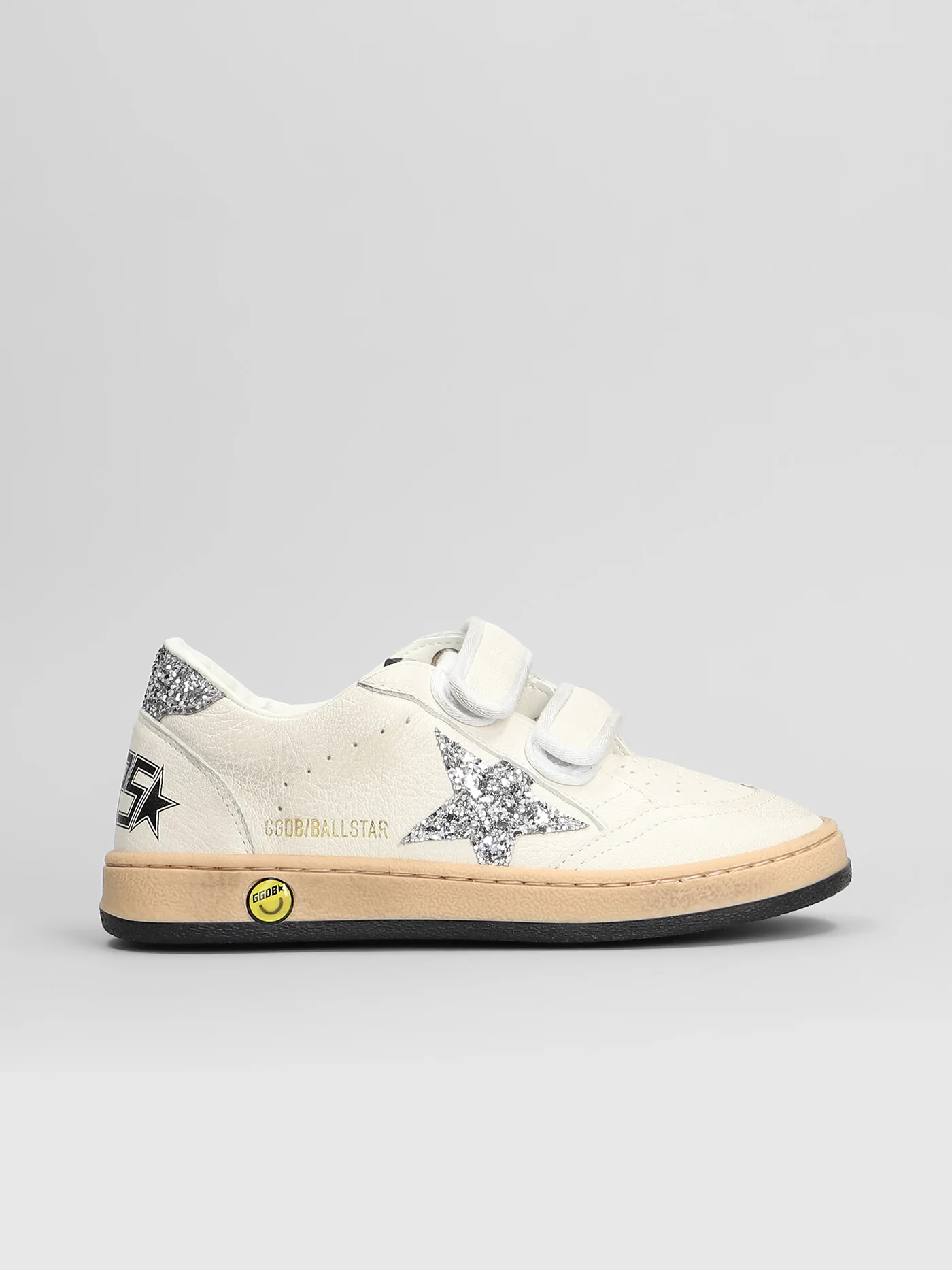Ball Star Sneakers in white leather