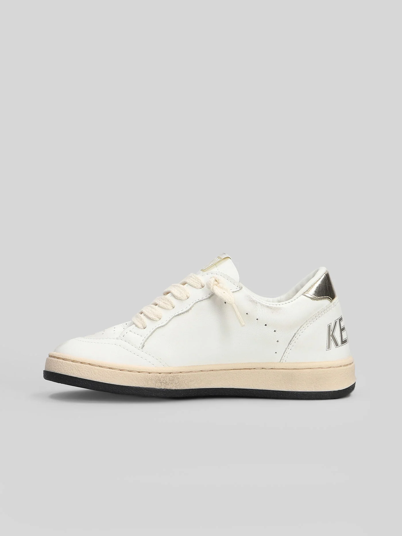 Ball Star Sneakers in white leather - Image 18