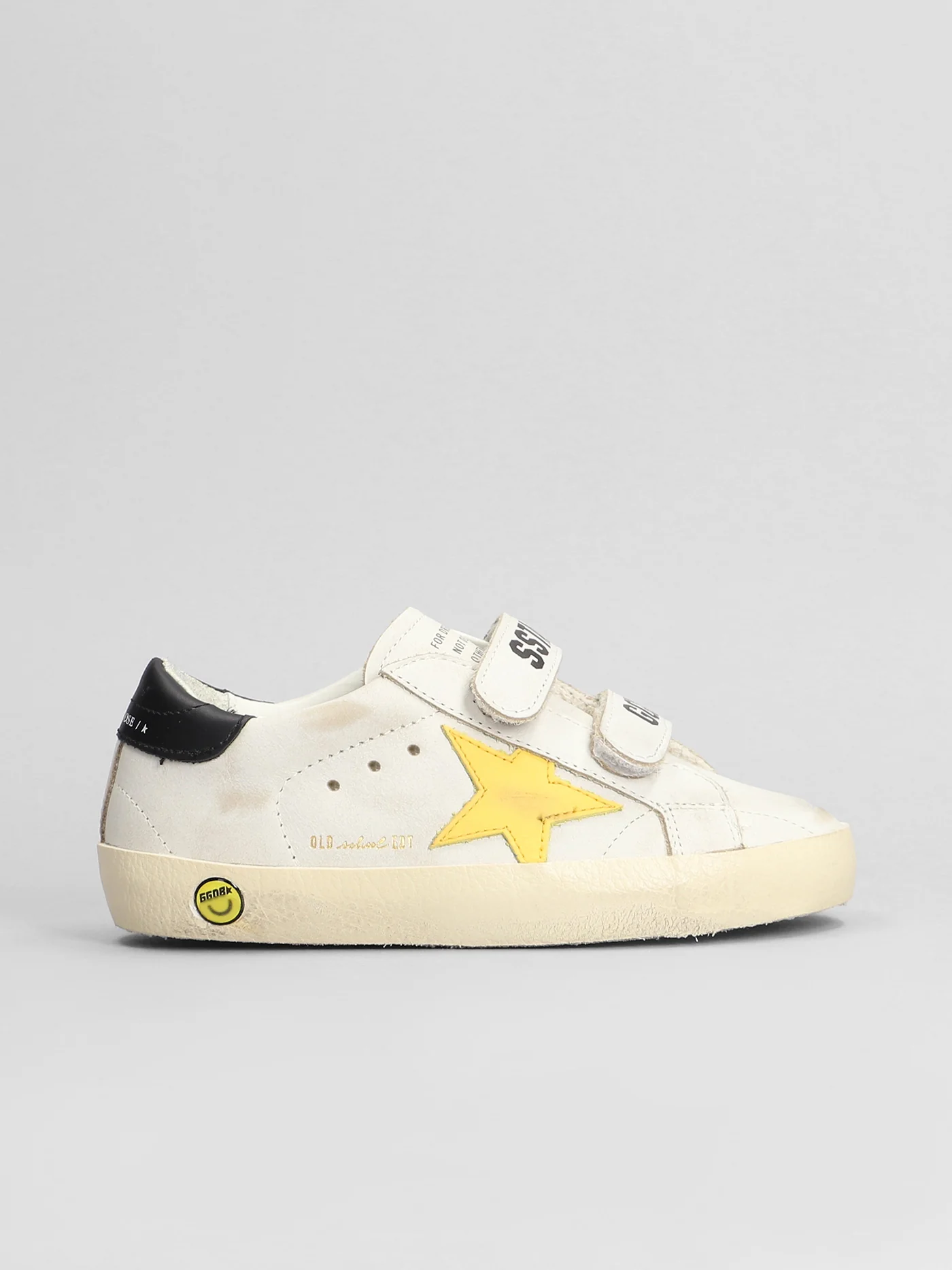 Old School Sneakers in white leather