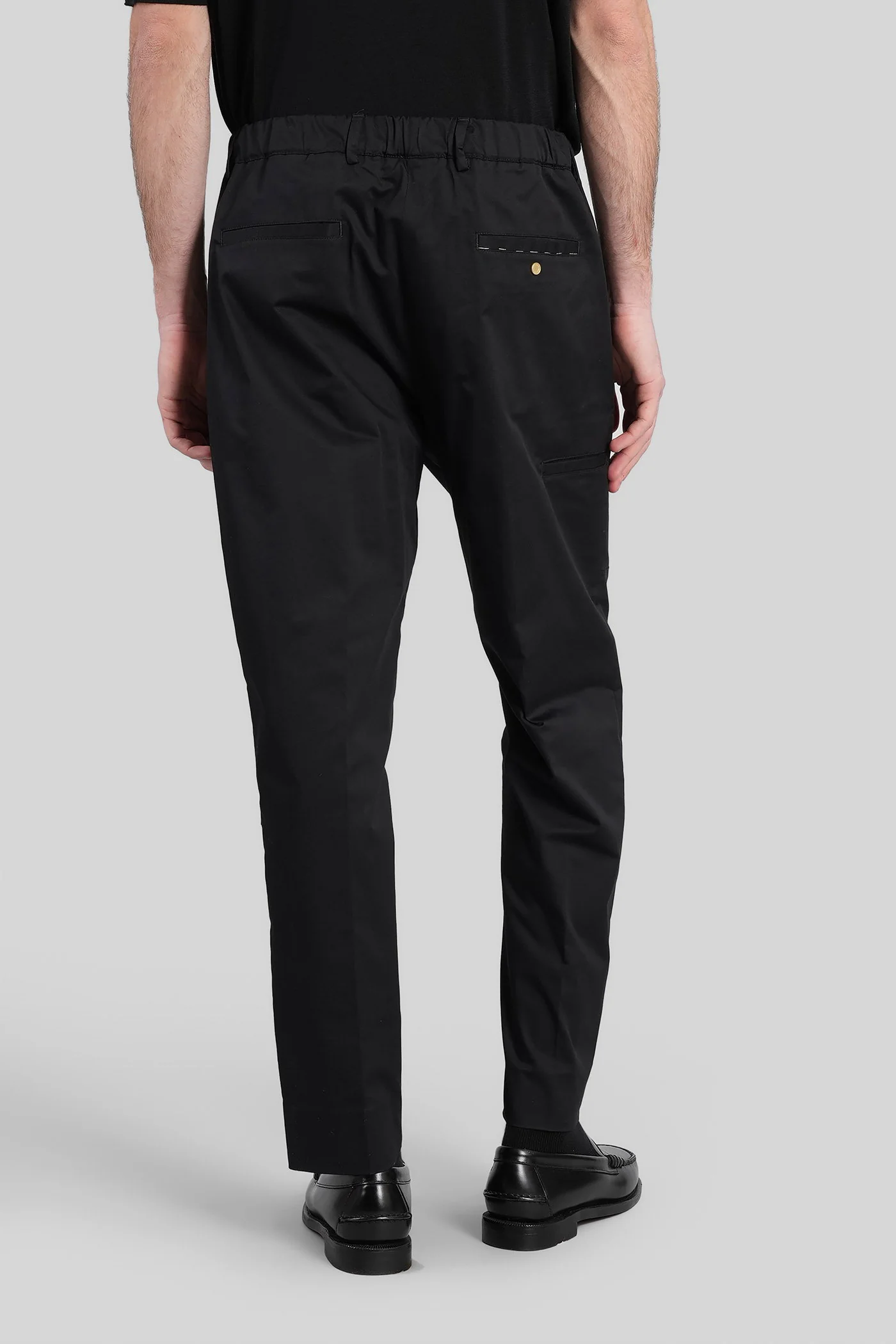 Diky Pants in black cotton - Image 3