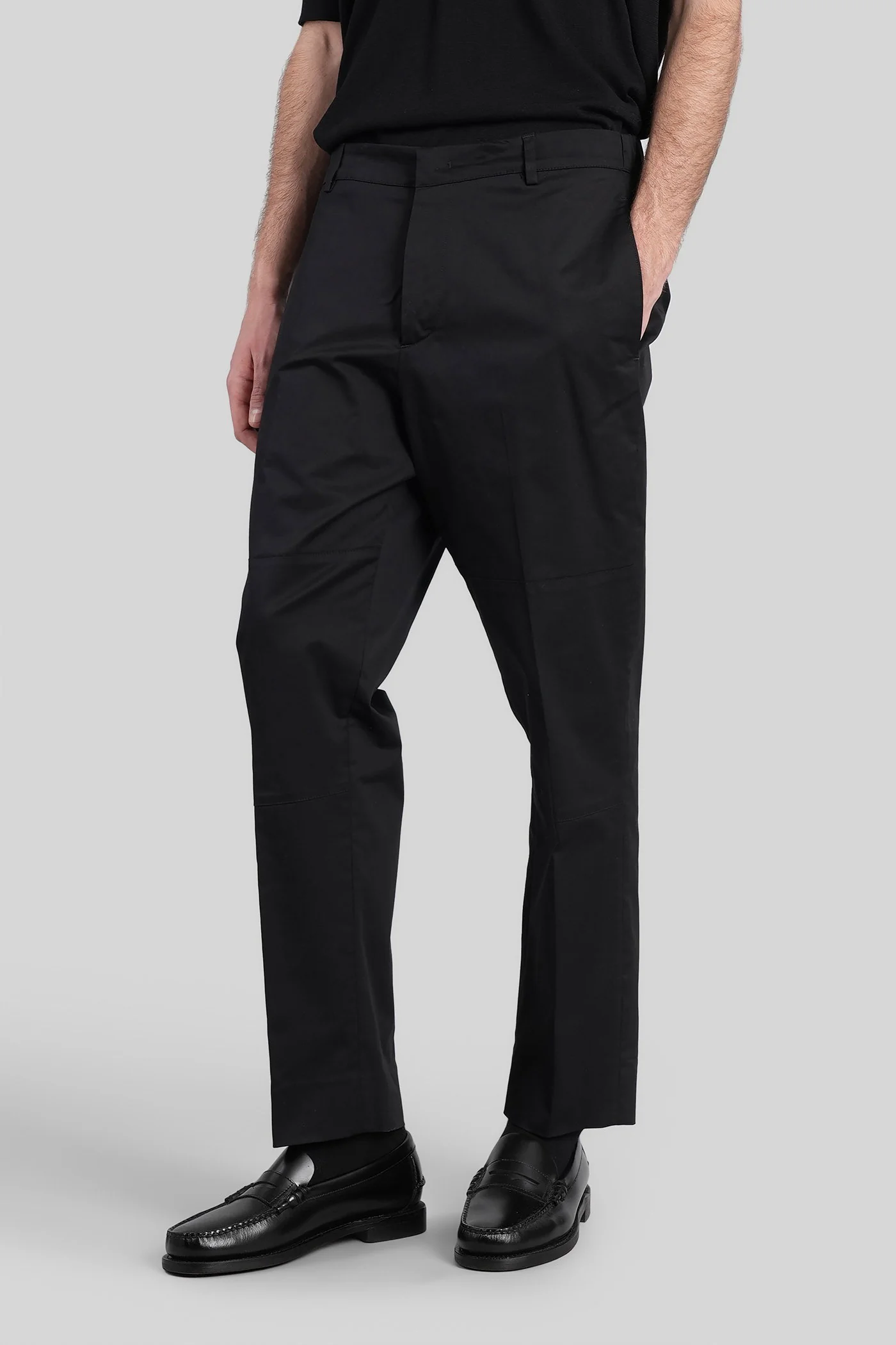 Diky Pants in black cotton - Image 4