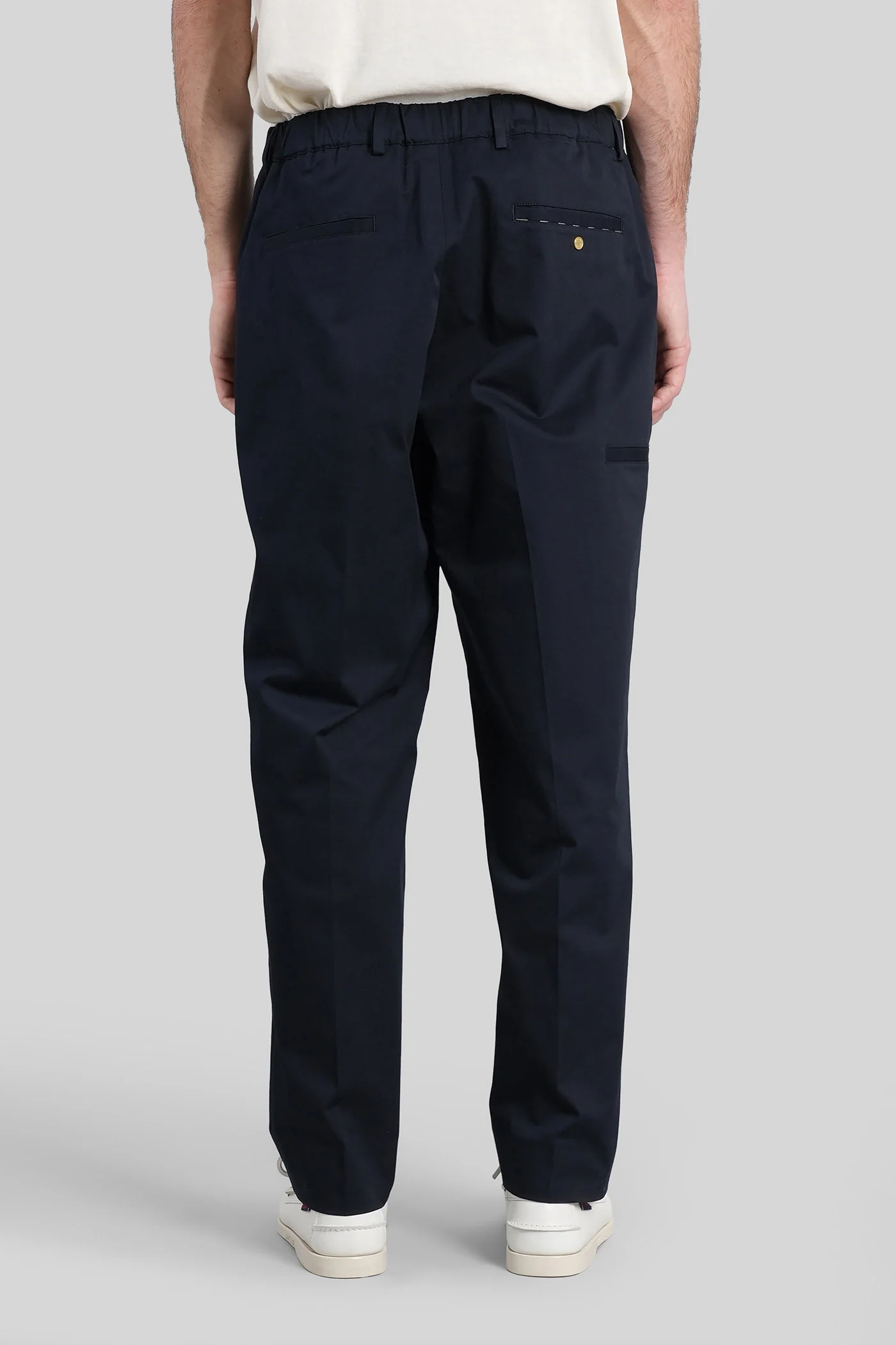 Diky Pants in blue cotton - Image 3