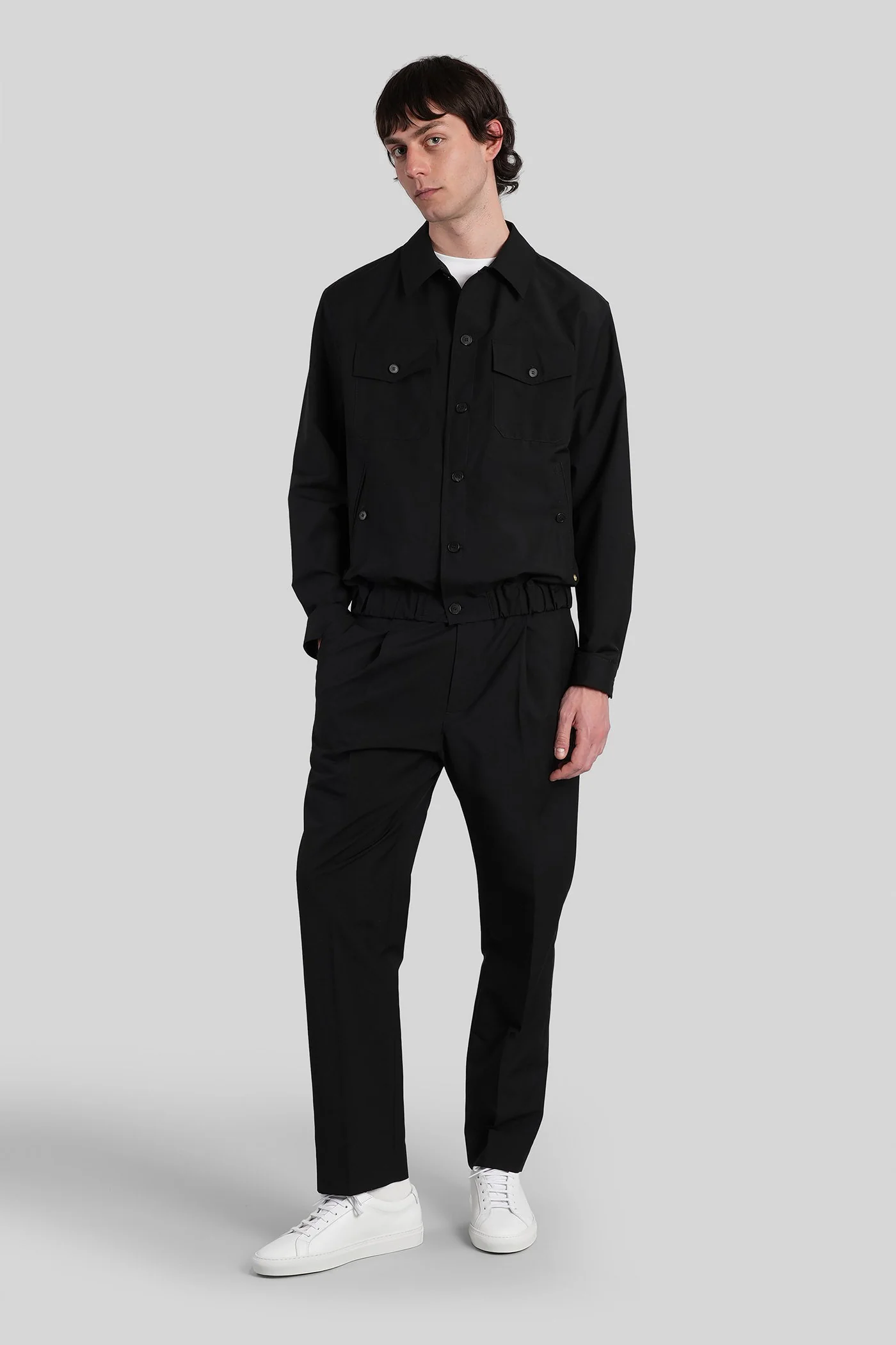 Niko Casual jacket in black wool - Image 2