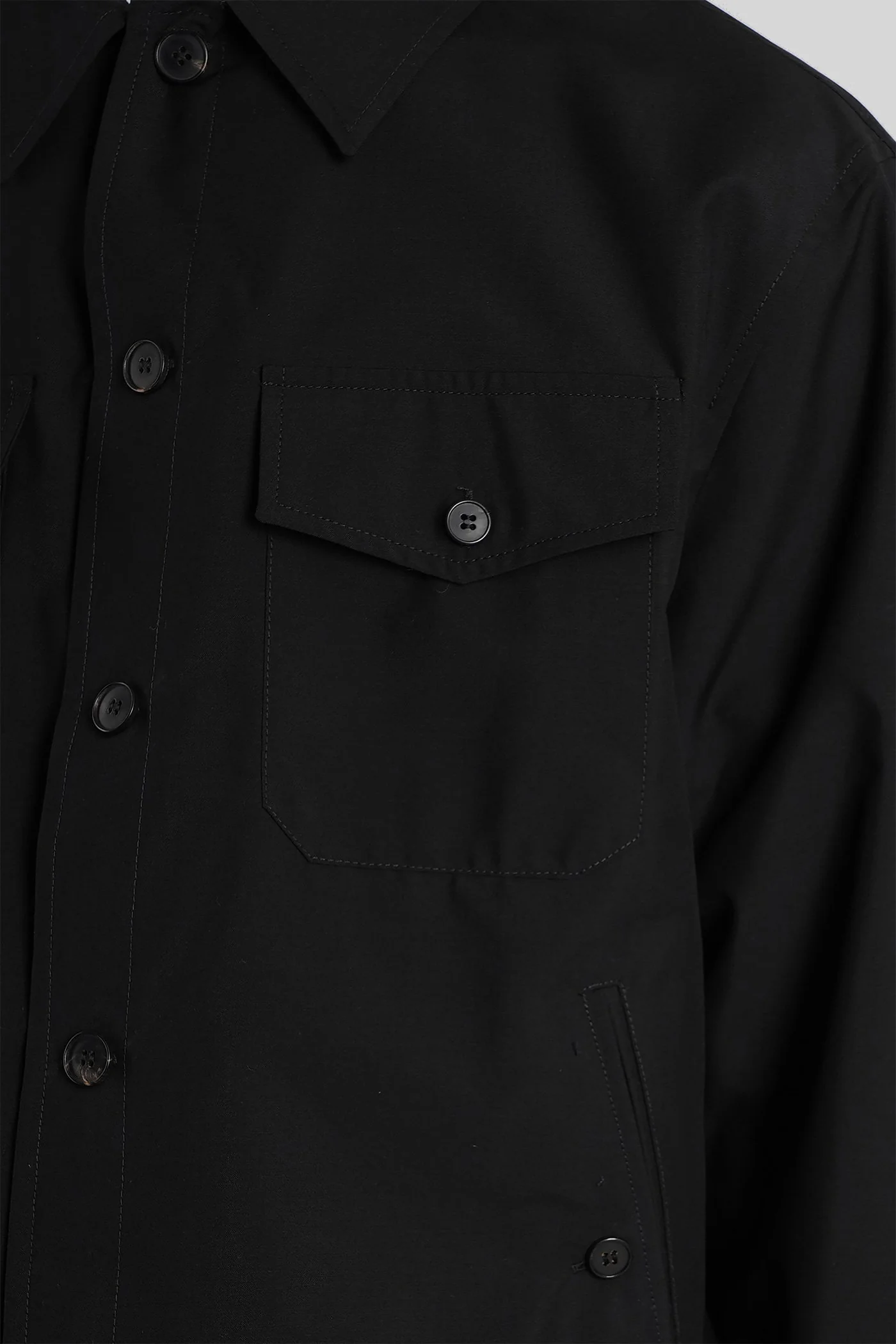 Niko Casual jacket in black wool - Image 5