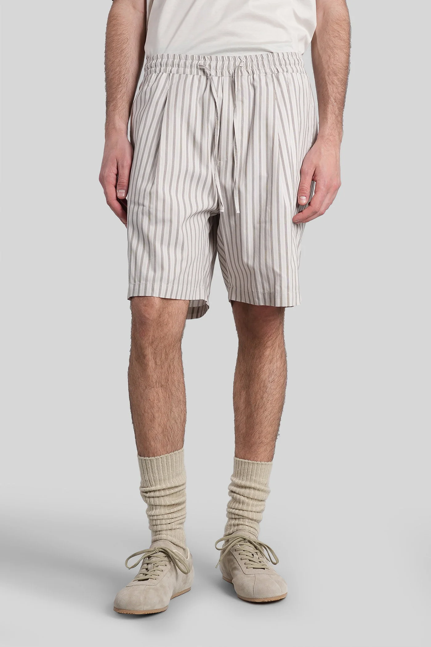 Setai Shorts in beige cotton
