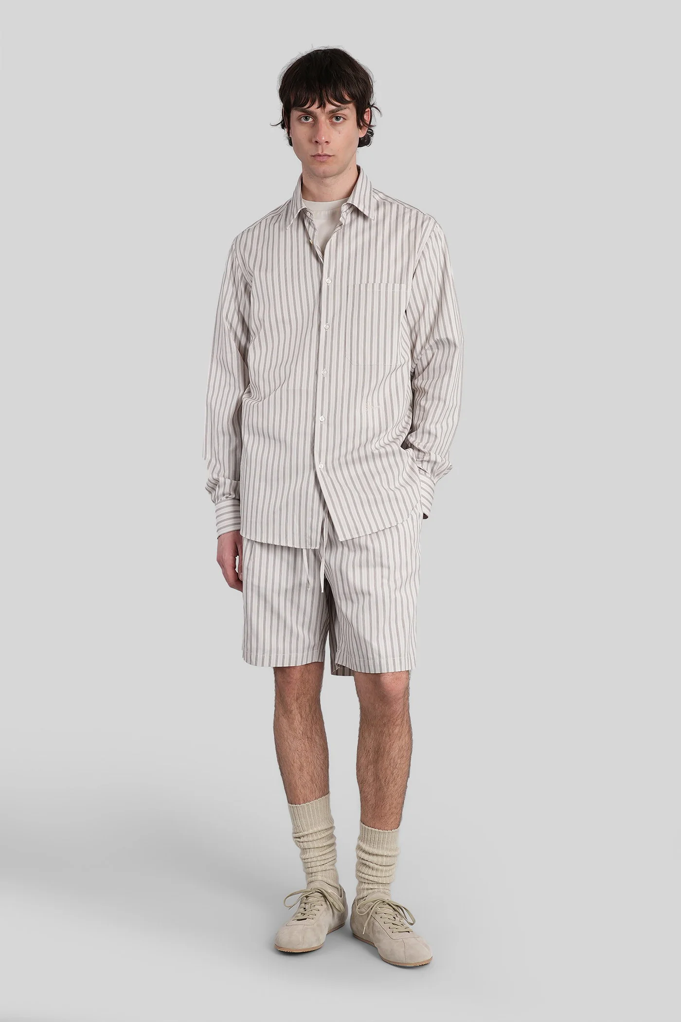 Setai Shorts in beige cotton - Image 2