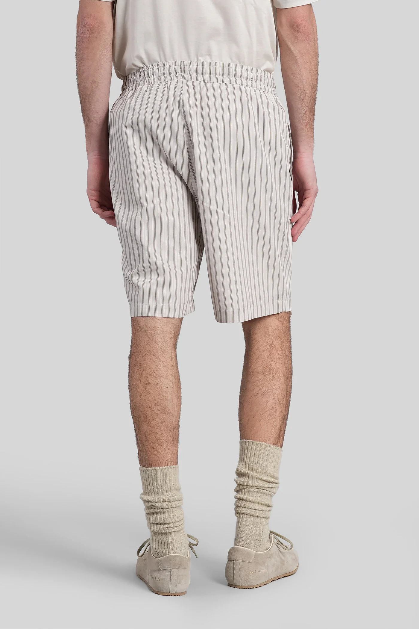 Setai Shorts in beige cotton - Image 3