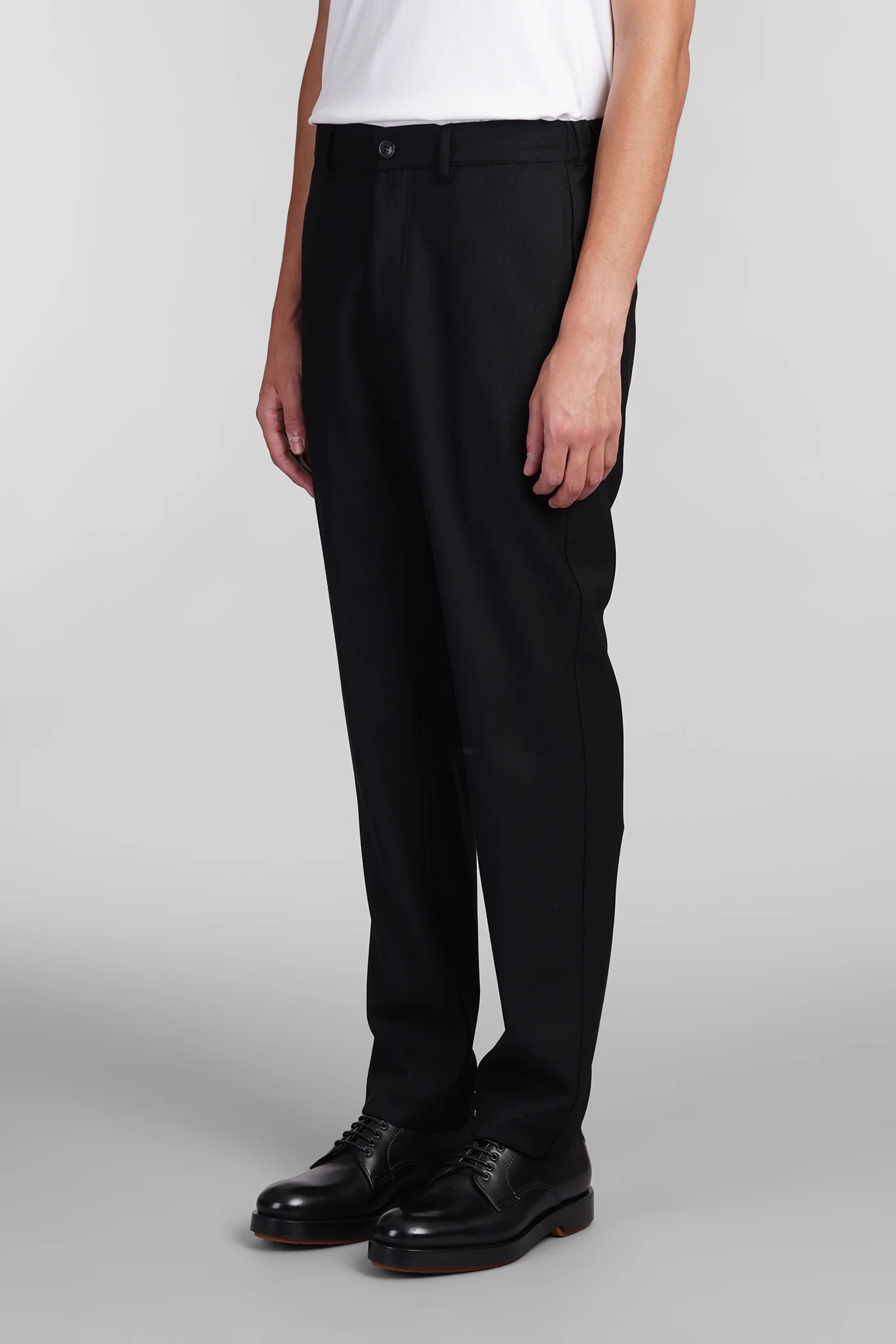 Pants in black wool - Image 4