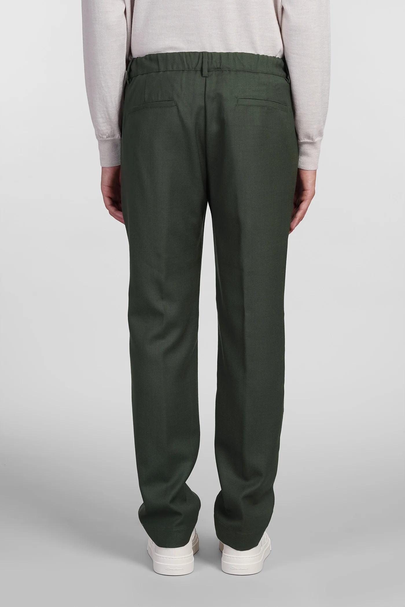 Pants in green wool - Image 3
