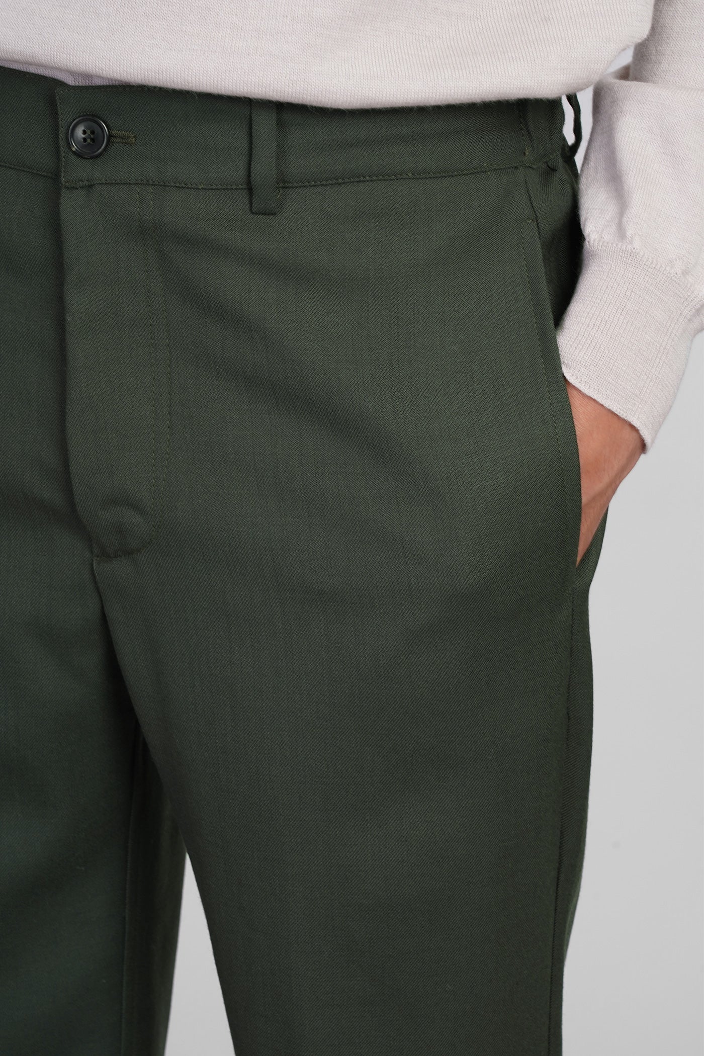 Pants in green wool - Image 5