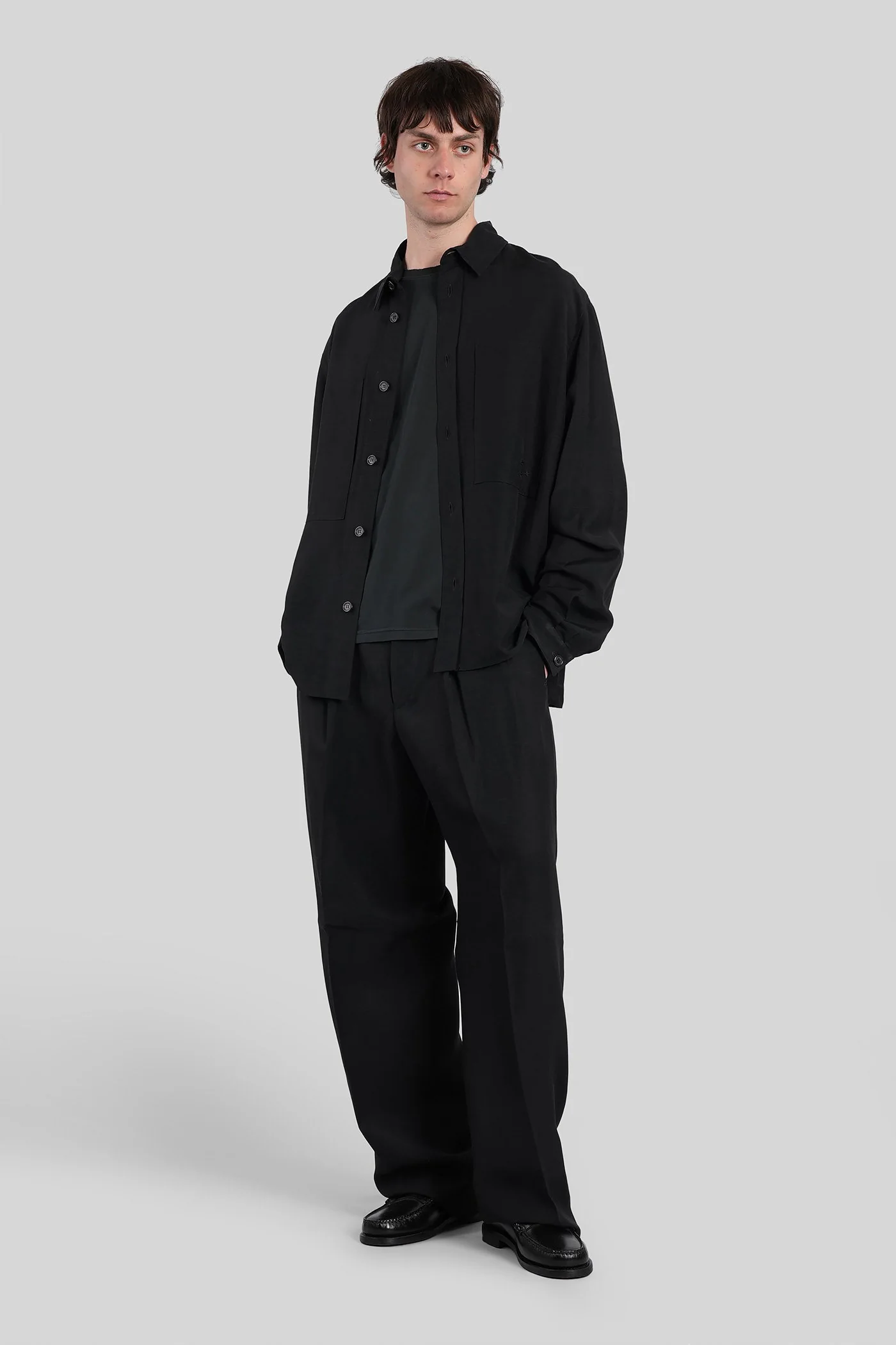 T-Shirt in black cotton - Image 2