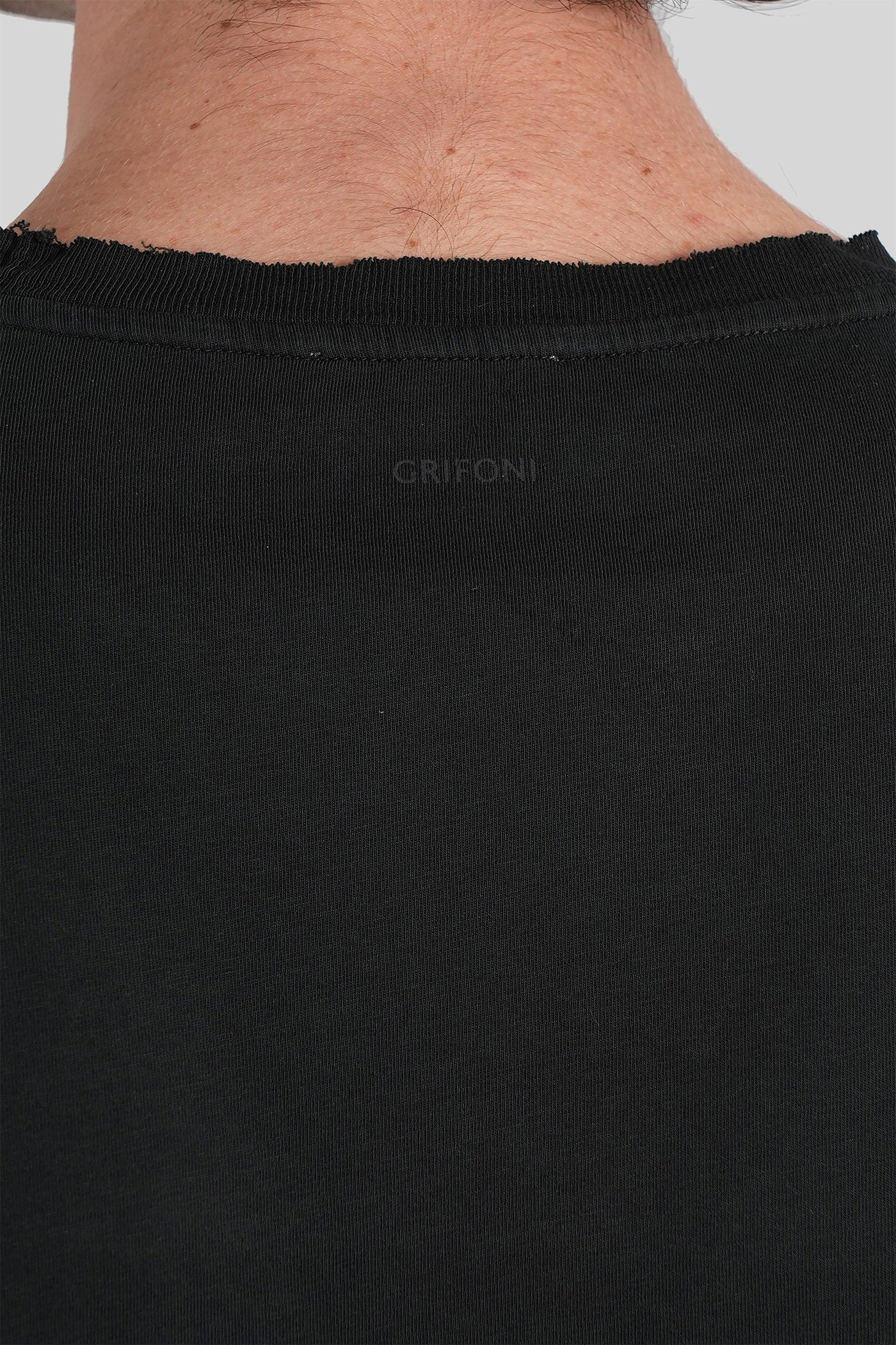 T-Shirt in black cotton - Image 5