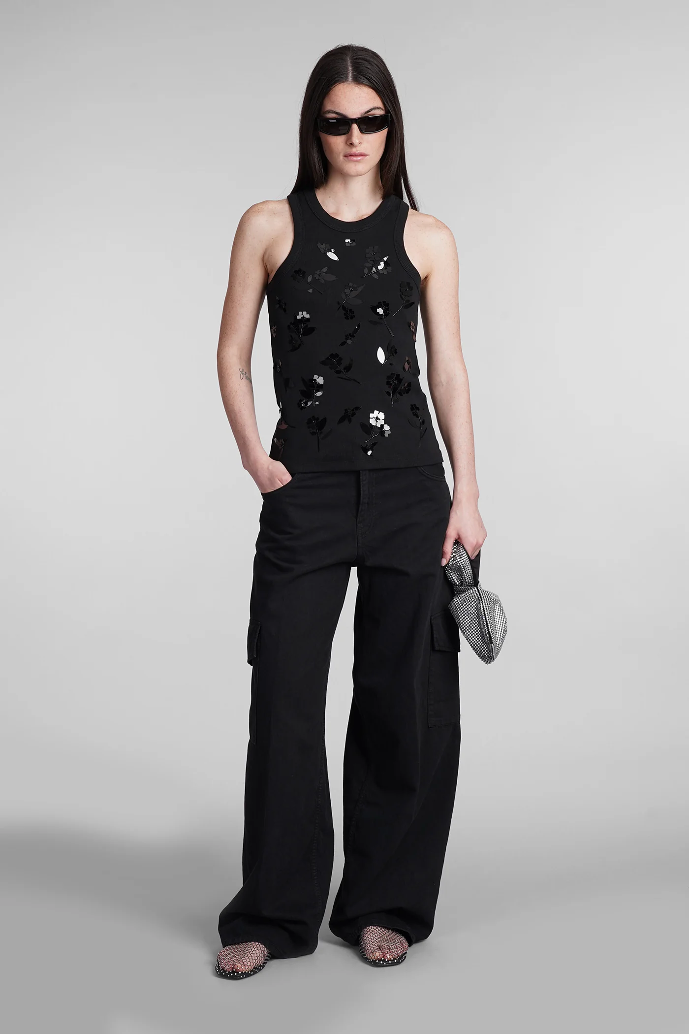 Bethany Jeans in black cotton - Image 2