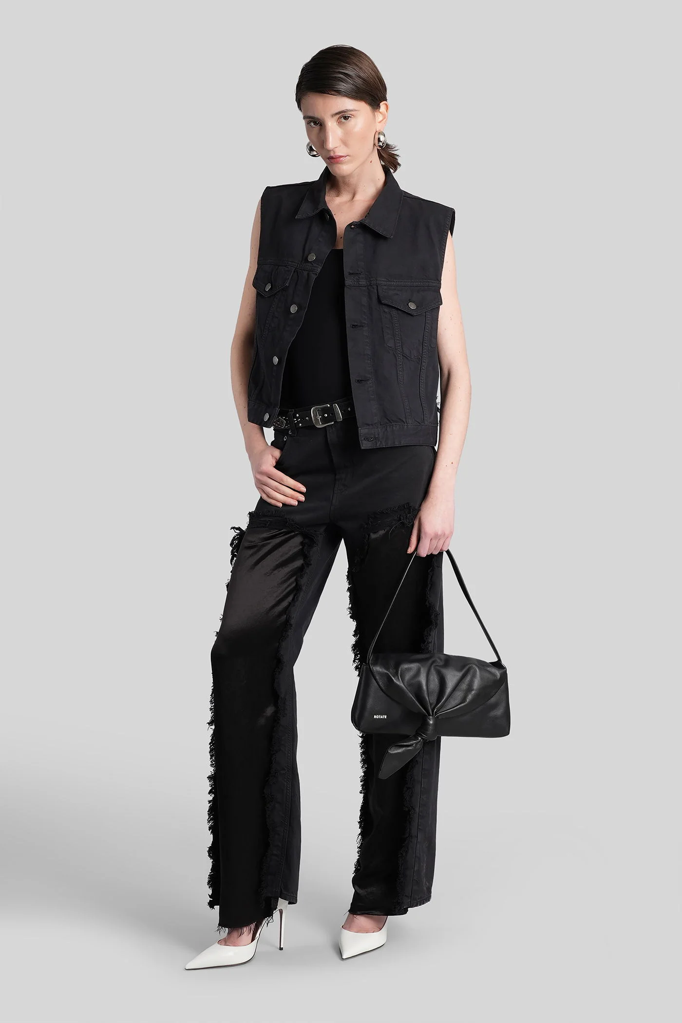 Ryder Vest in black cotton - Image 2