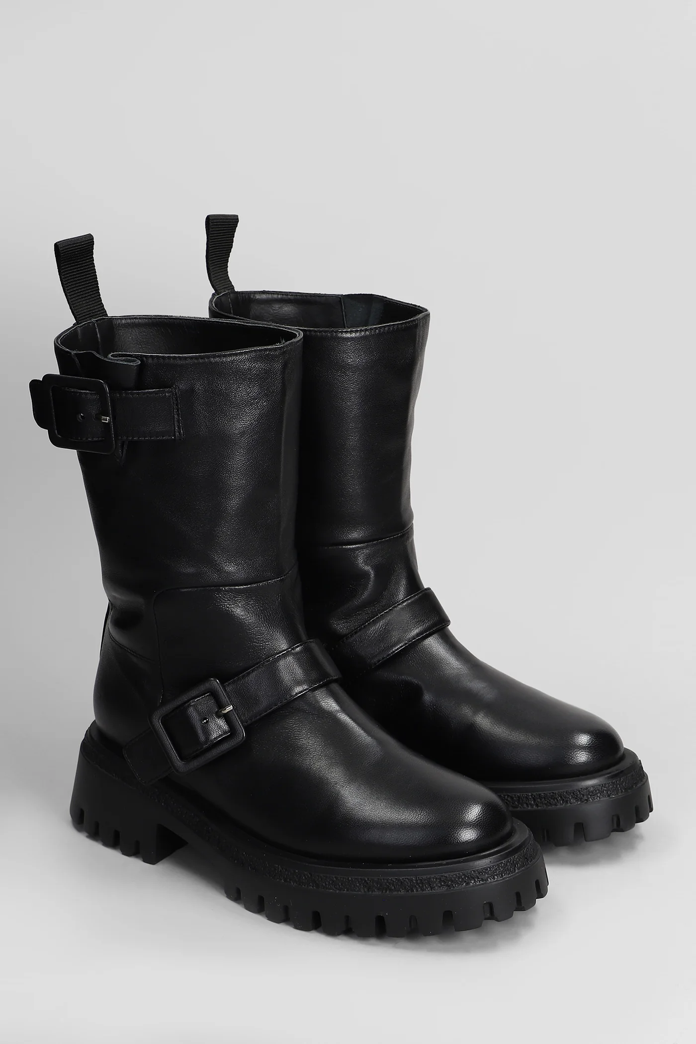 Baron Combat boots in black leather - Image 2