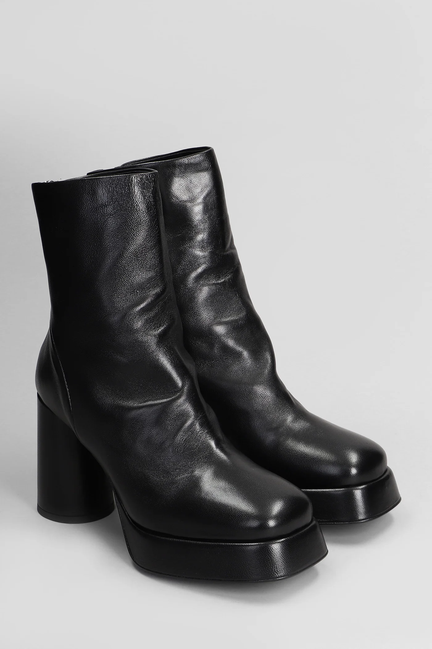 Baron High heels boots in black leather - Image 2