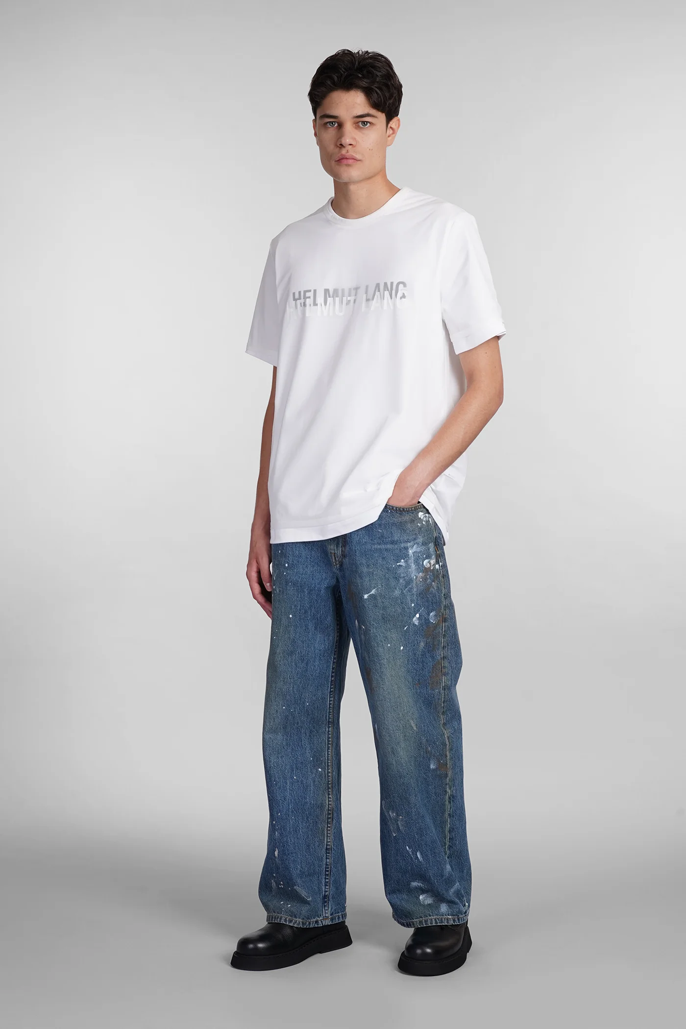 Jeans in blue cotton