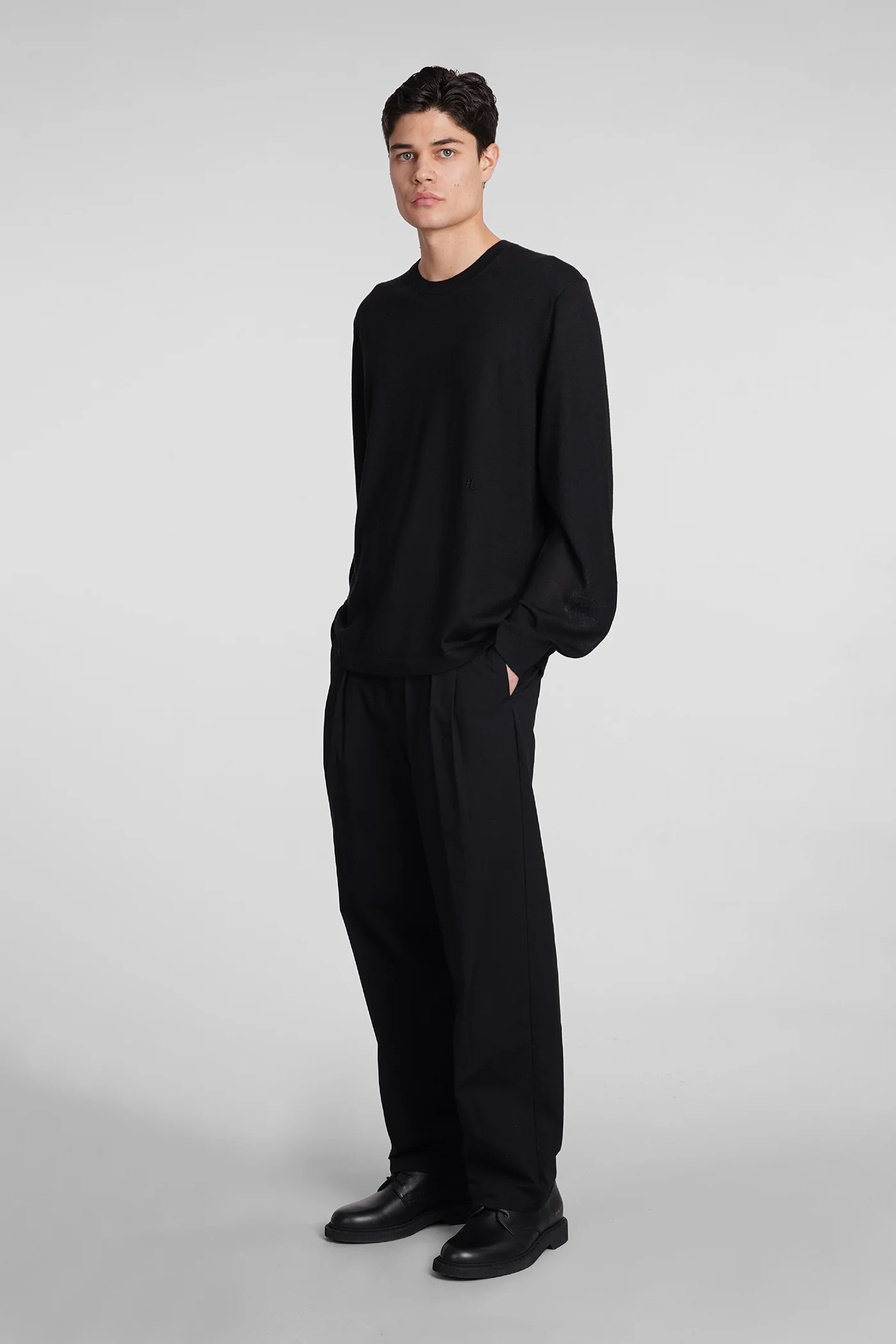 Knitwear in black wool - Image 2