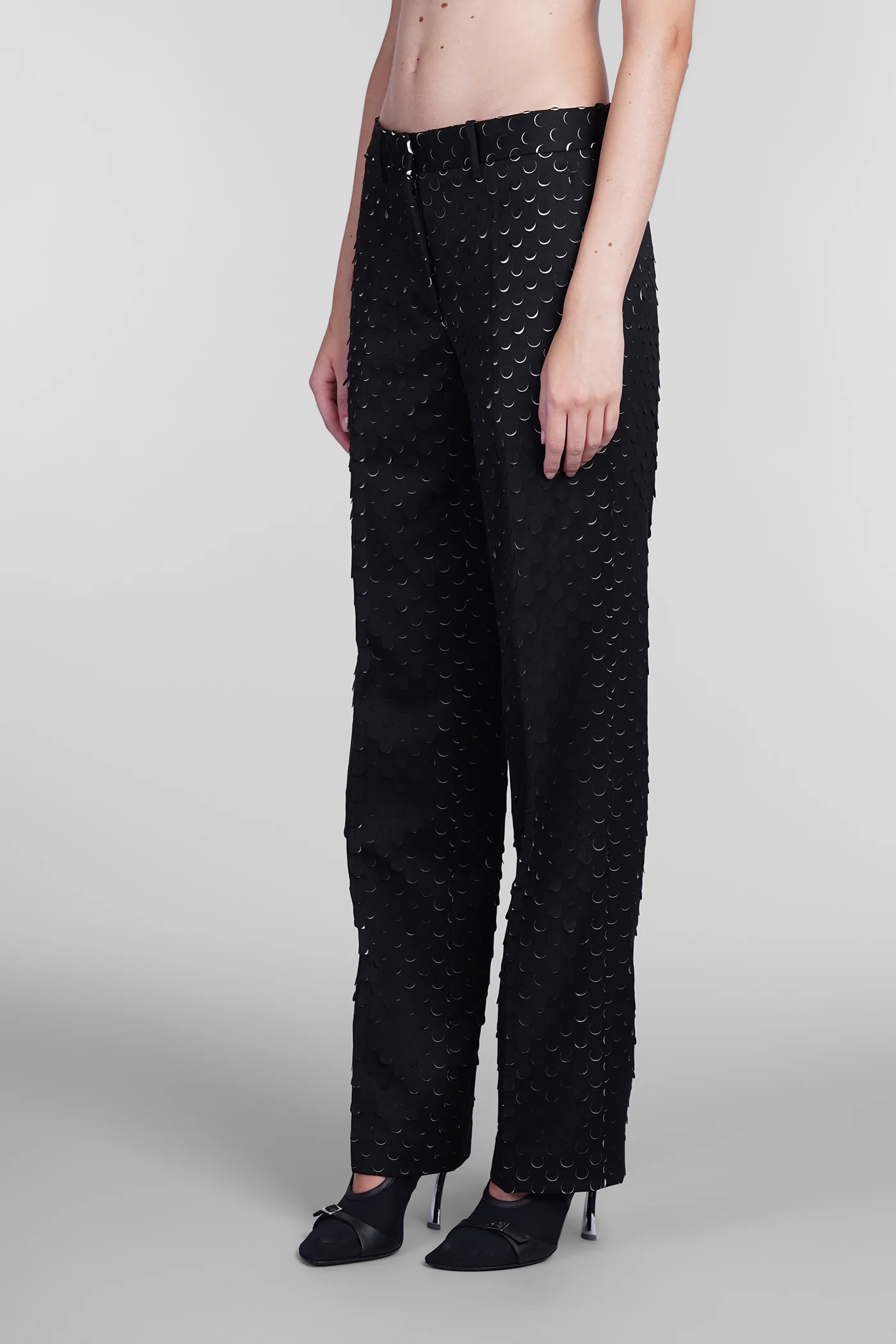 Pants in black polyester - Image 4