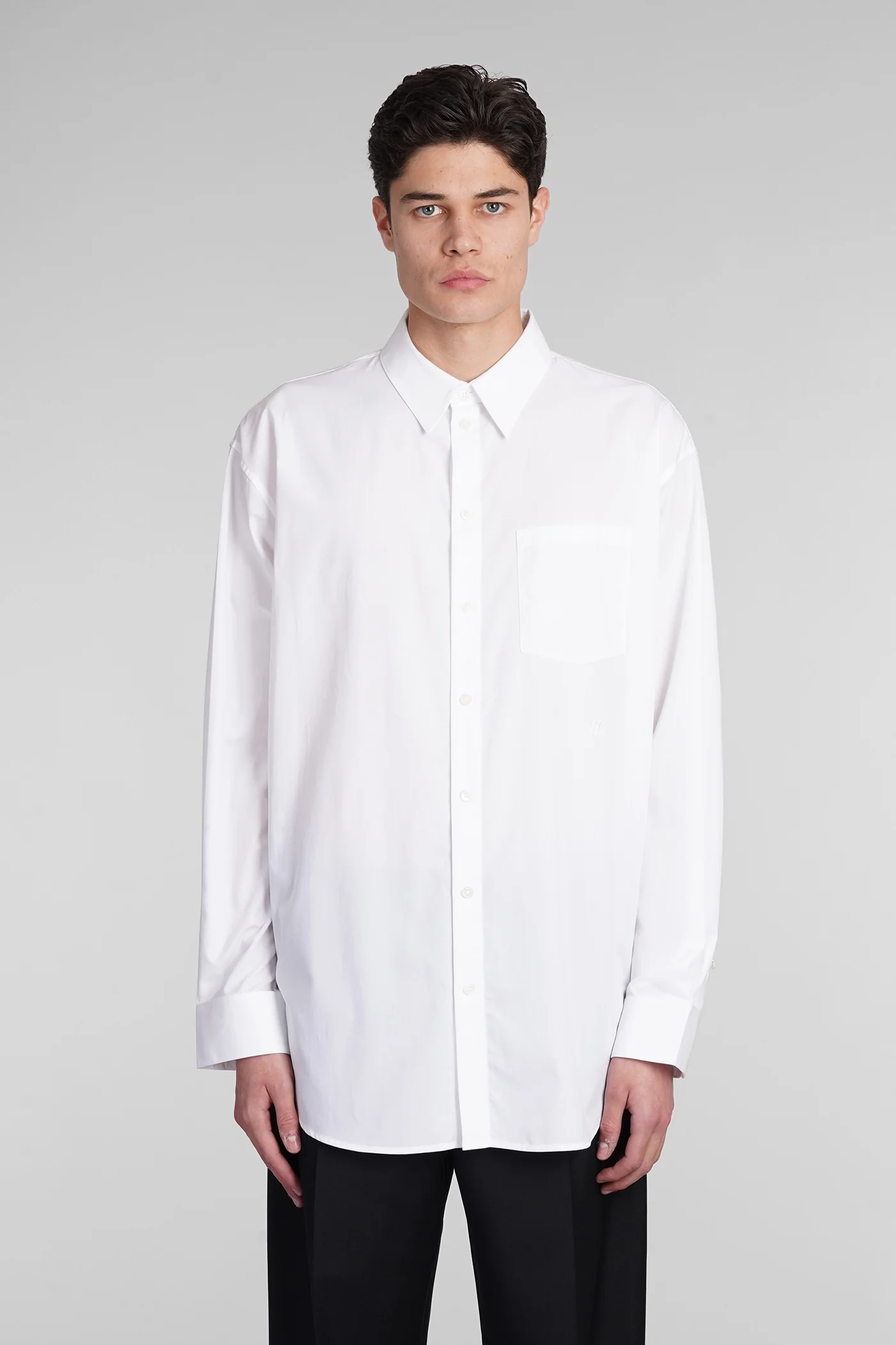 Shirt in white cotton
