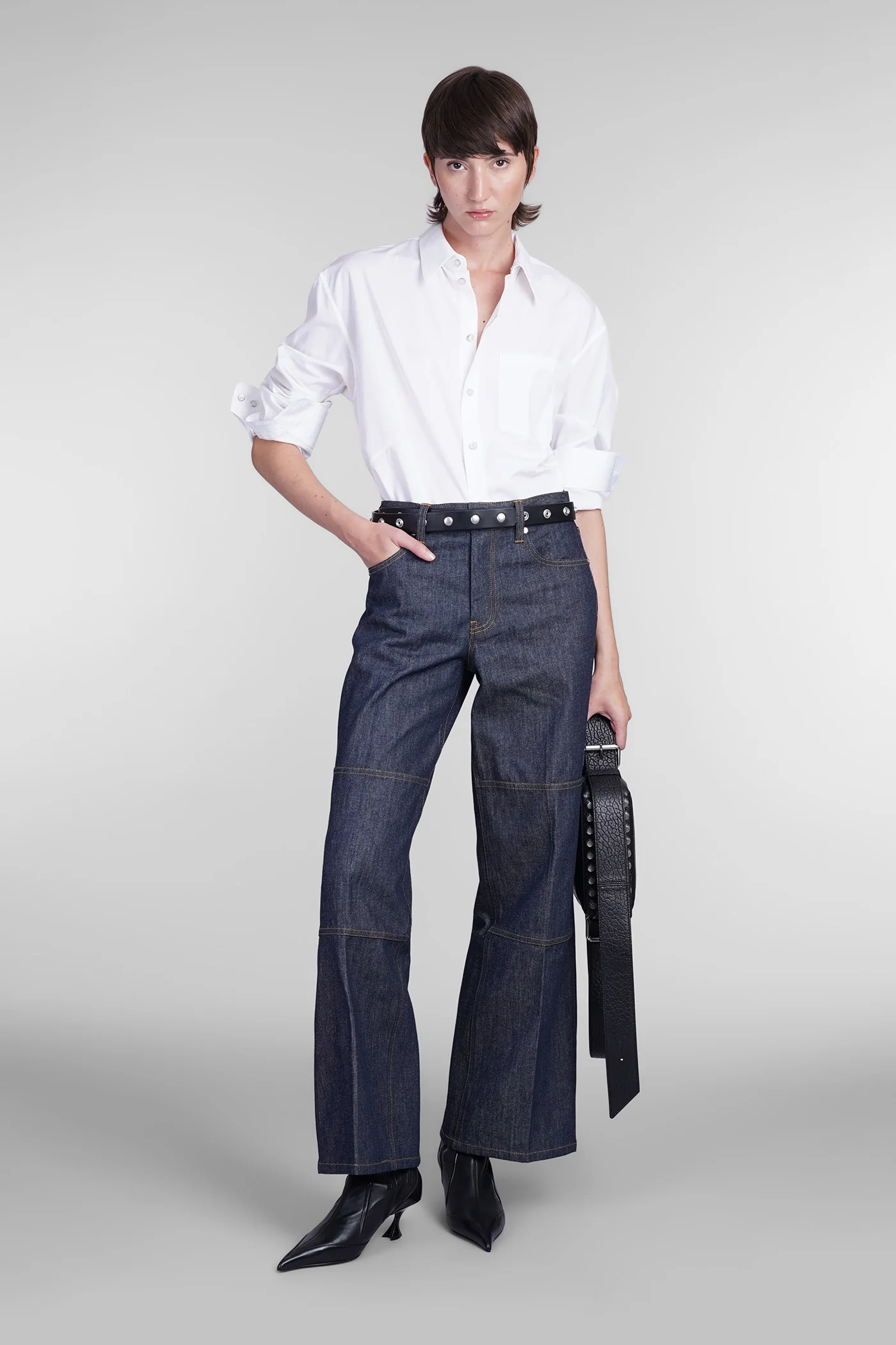 Shirt in white cotton - Image 2