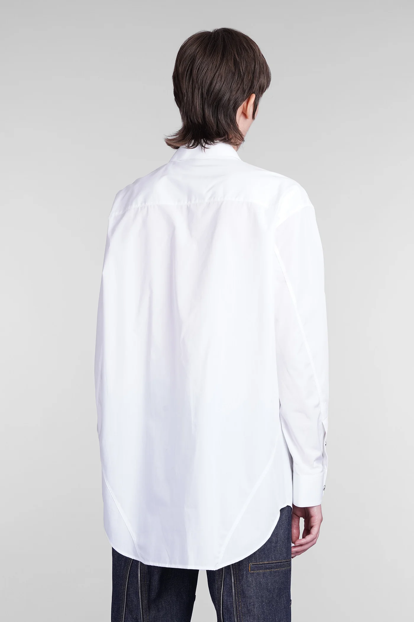 Shirt in white cotton - Image 3