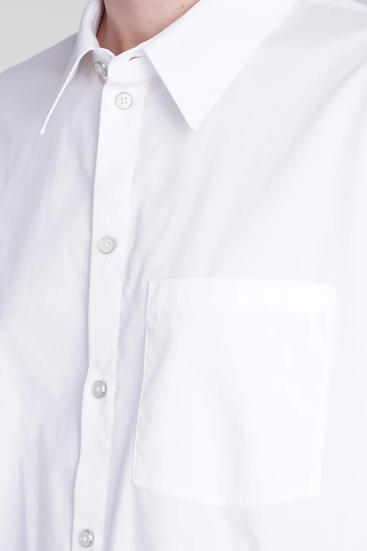 Shirt in white cotton - Image 5